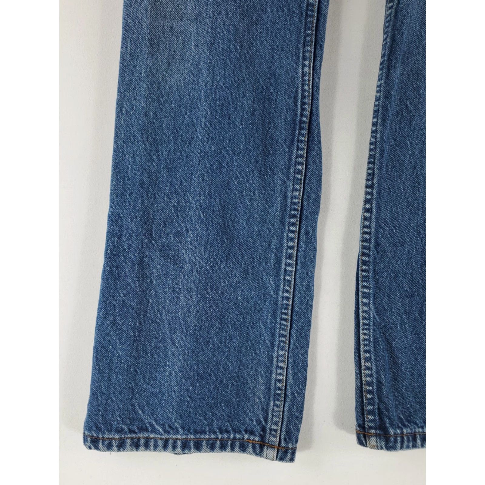 Levi's VINTAGE Levi's 517 VTG 90s Jeans Blue Whiskering Orange Tab Mens 34x31 33x30 Actual Bootcut Mens Blue 517 VTG 90s Jeans Size US 33 - 2 Thumbnail