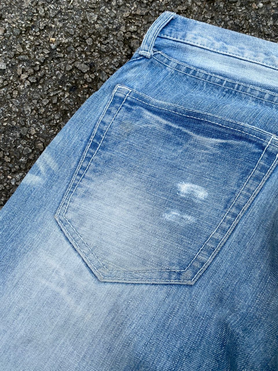 Japanese Brand VINTAGE URBAN BLEACH COLOUR DISTRESSED DENIM Size US 33 - 17 Thumbnail