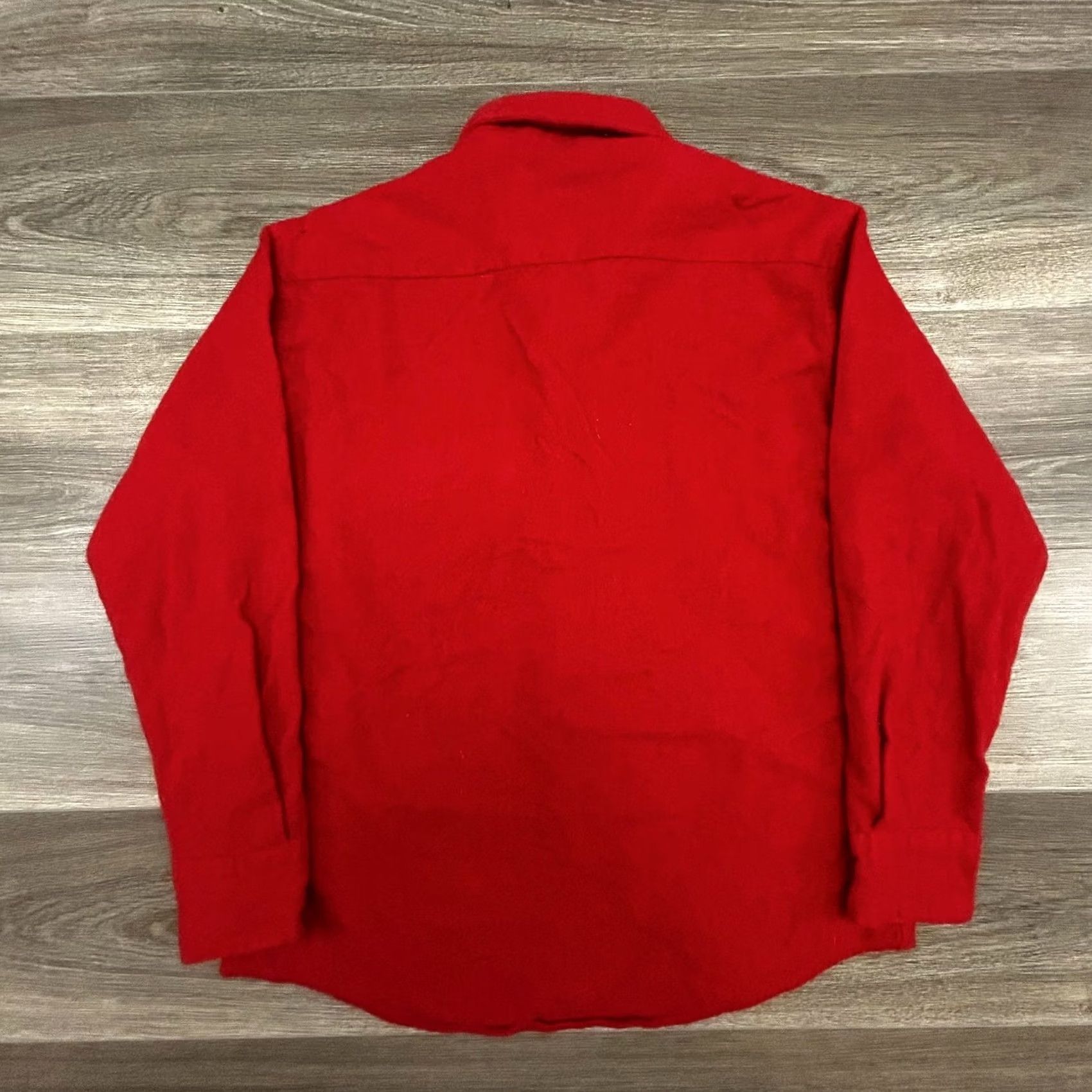 Penfield VINTAGE Enfield Shirt Mens L Red Wool Flannel Button-Up Pockets 70s Outdoor Winter Size US L / EU 52-54 / 3 - 2 Thumbnail