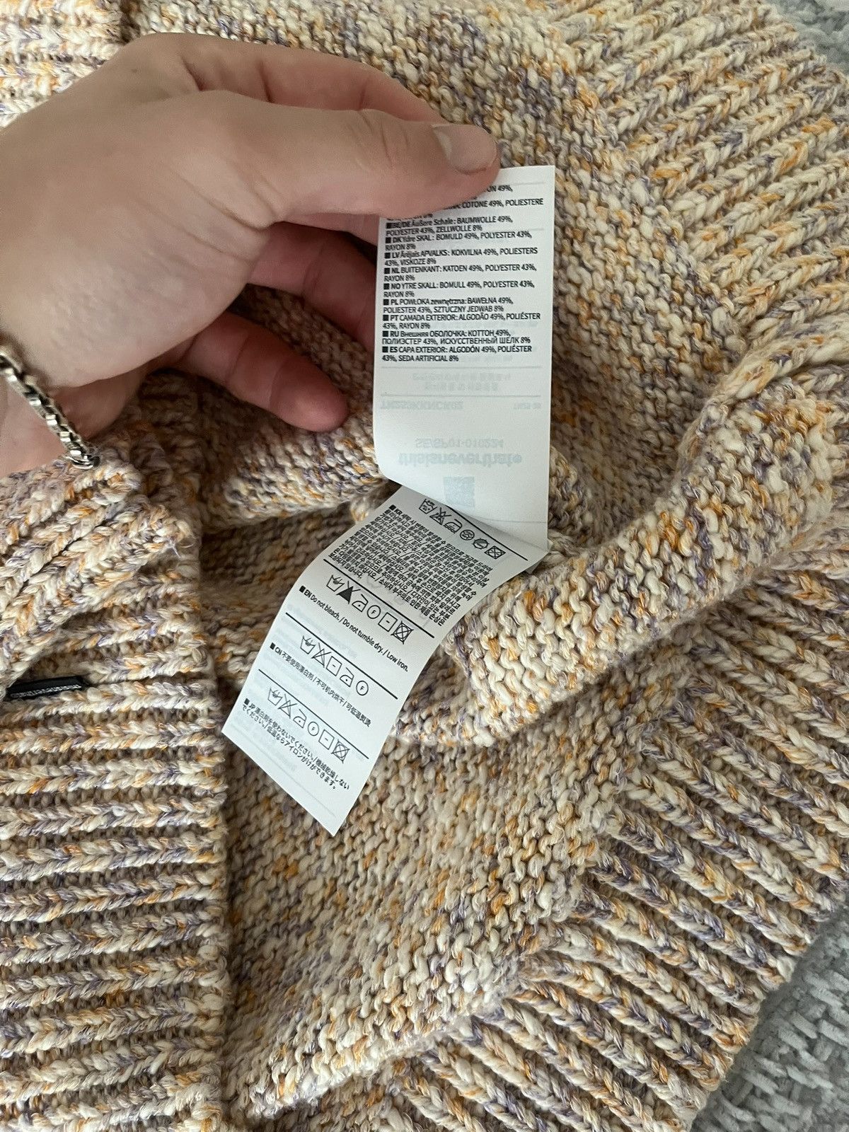 thisisneverthat TINT Violet Rainbow Knit Cardigan Size US M / EU 48-50 / 2 - 4 Thumbnail