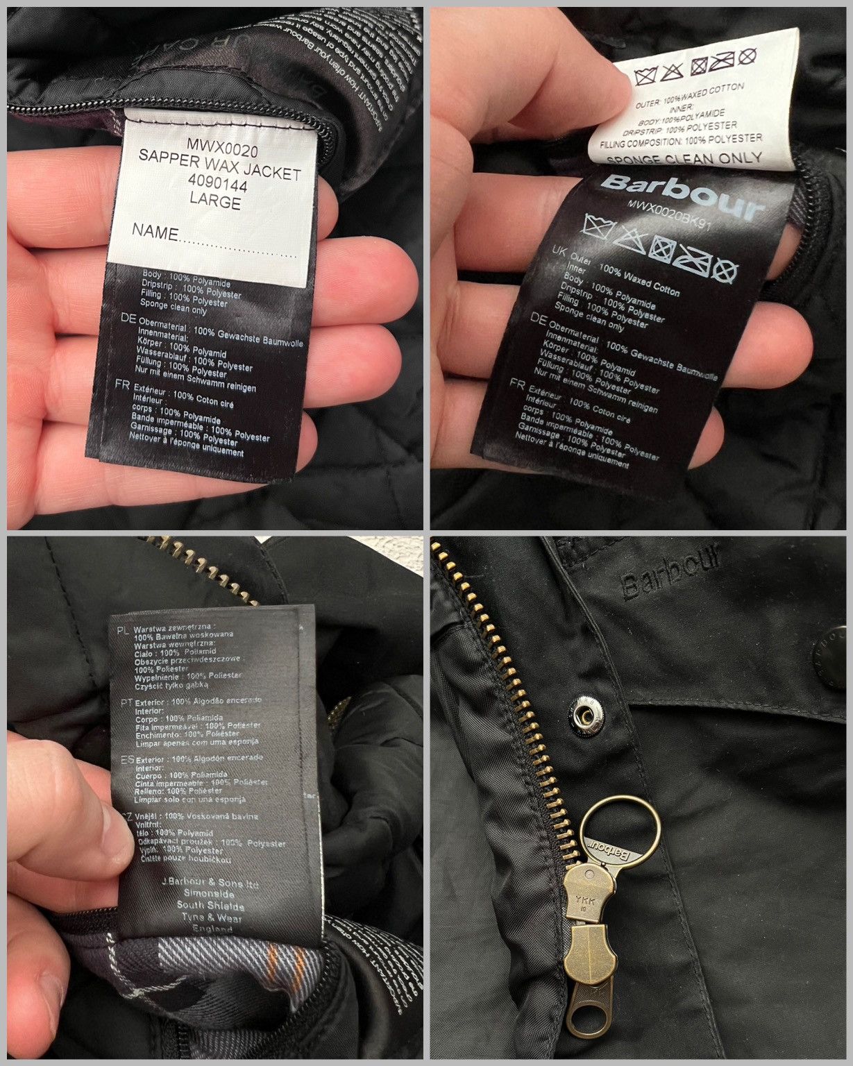 Barbour BARBOUR Sapper Wax Jacket Black Size US L / EU 52-54 / 3 - 15 Thumbnail