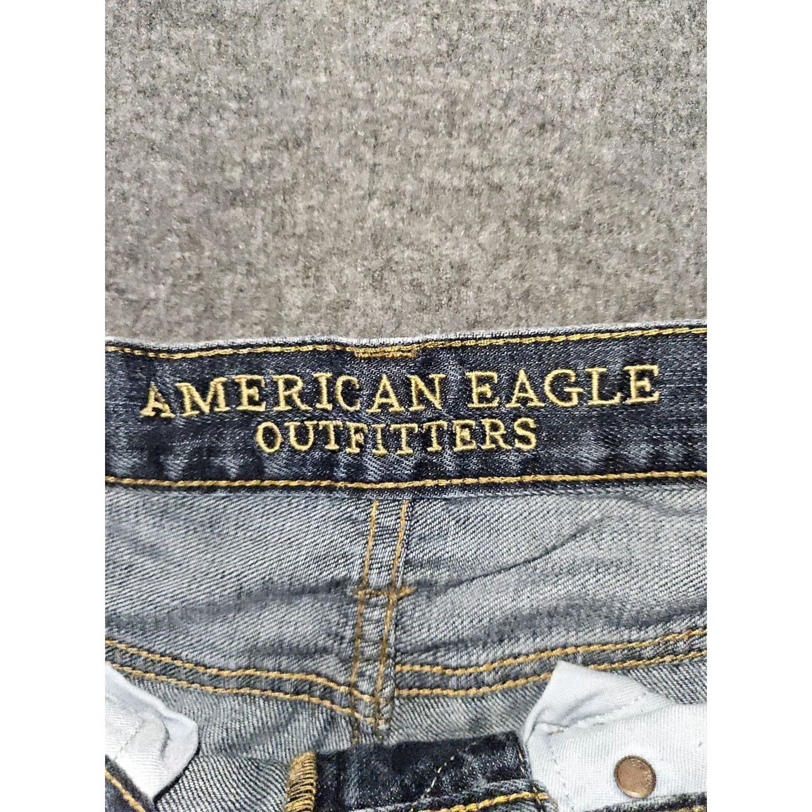 American Eagle Outfitters VINTAGE American Eagle Outfitters Original Straight Jeans Men 30x32 Blue Denim Distressed Preppy Regular Size US 30 / EU 46 - 2 Thumbnail