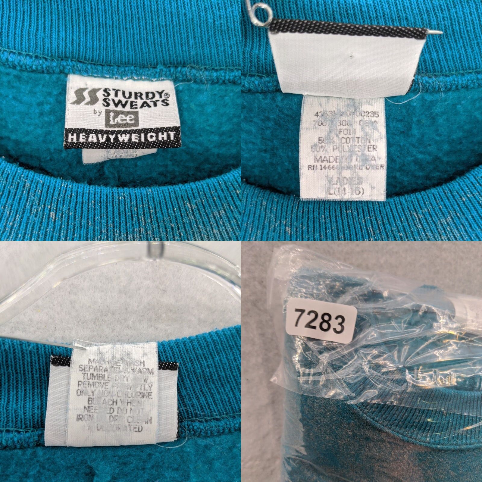 Lee VINTAGE sturdy sweats Lee Sweatshirt Womens Large Blue 90s Music Notes Print Shirt Adult Large Blue 90s Music Womens Size L / US 10 / IT 46 - 8 Thumbnail