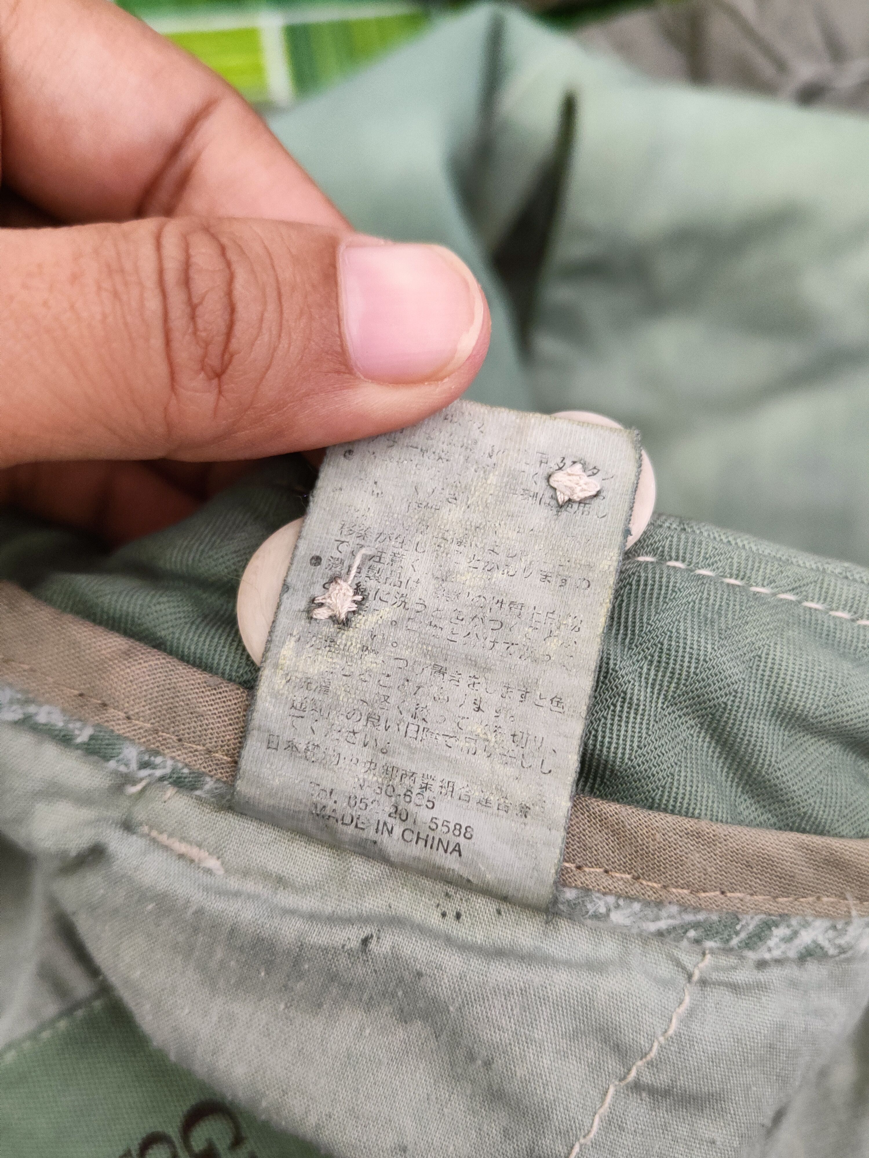 Japanese Brand DL Genuine Comfort Green Faded Cargo Pants #46-374 Size US 30 / EU 46 - 12 Thumbnail