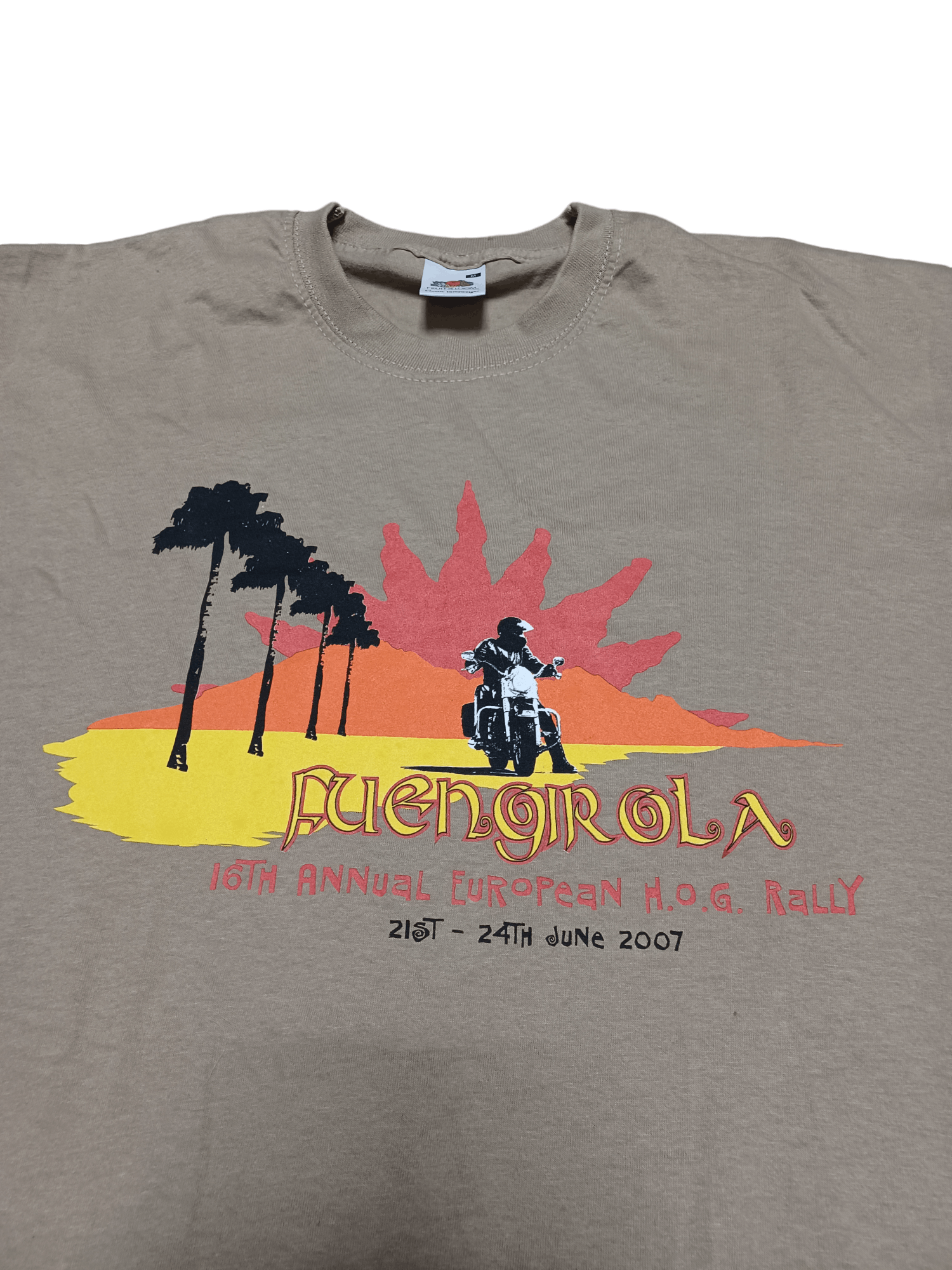 Fruit Of The Loom VINTAGE 2007 FOTL RACING BIKE RALLY FUENGIROLA EUROPE Size US M / EU 48-50 / 2 - 2 Thumbnail