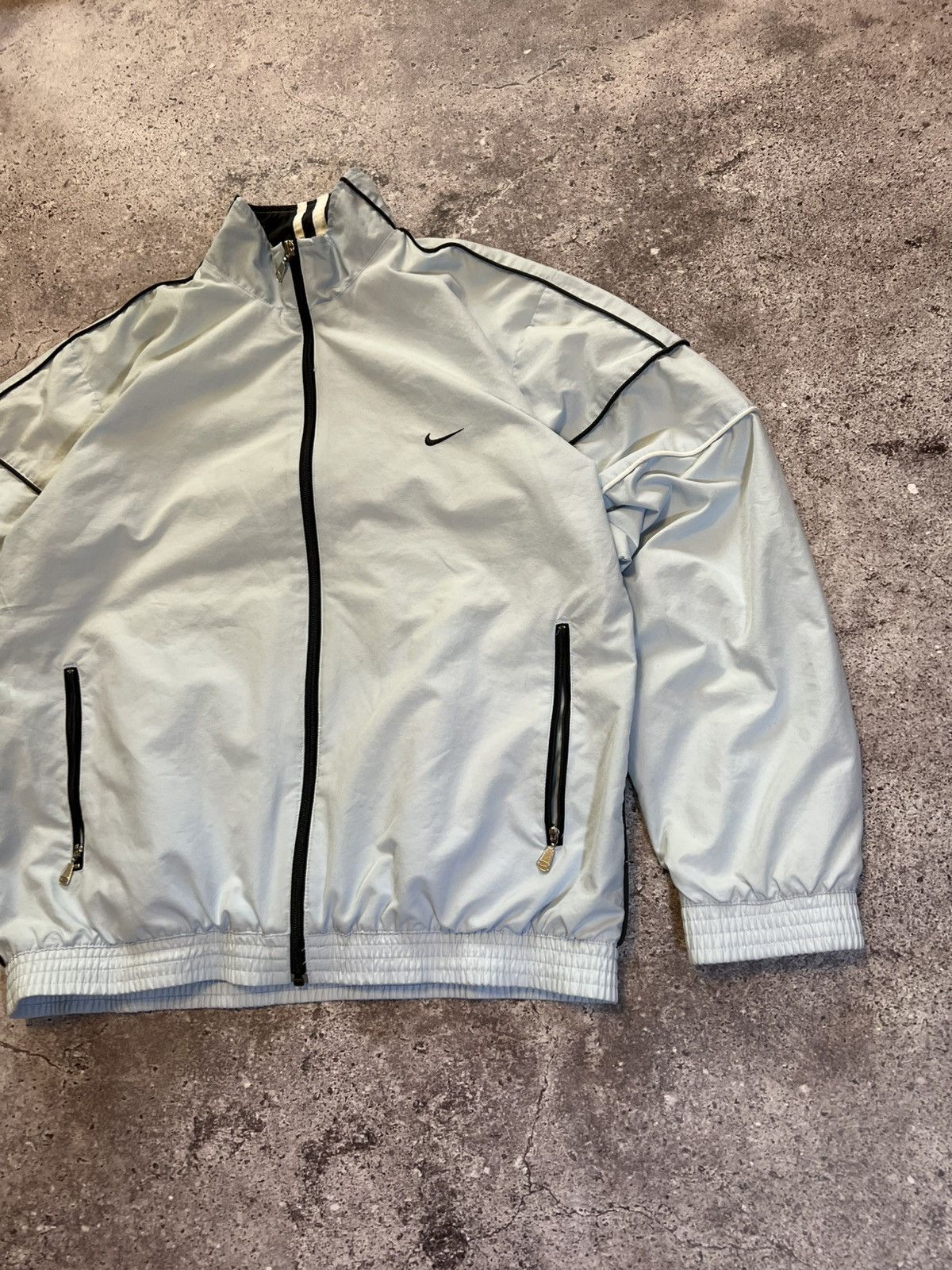 Nike Vintage Nike Baby Blue track jacket drill size M logo Size US M / EU 48-50 / 2 - 5 Thumbnail