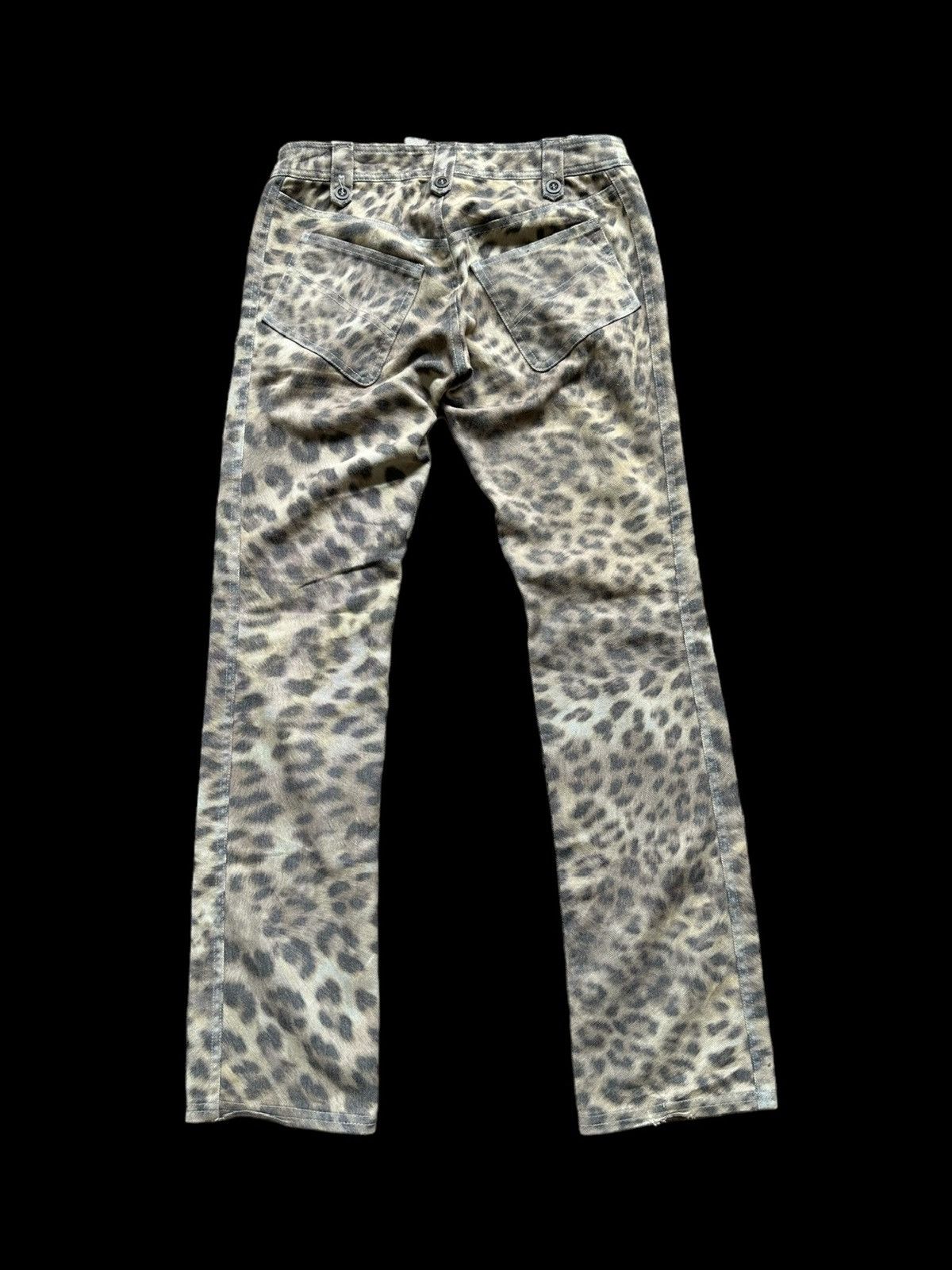5351 POUR LES HOMMES 00's Abahouse Devinette leopard overprinted pant Size US 29 - 3 Thumbnail
