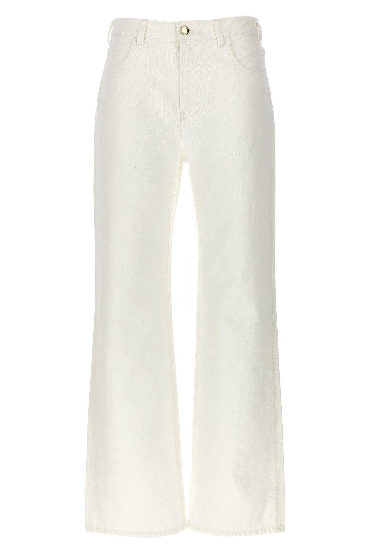 image of Chloe Flare Leg Jeans in White, Women's (Size 28)