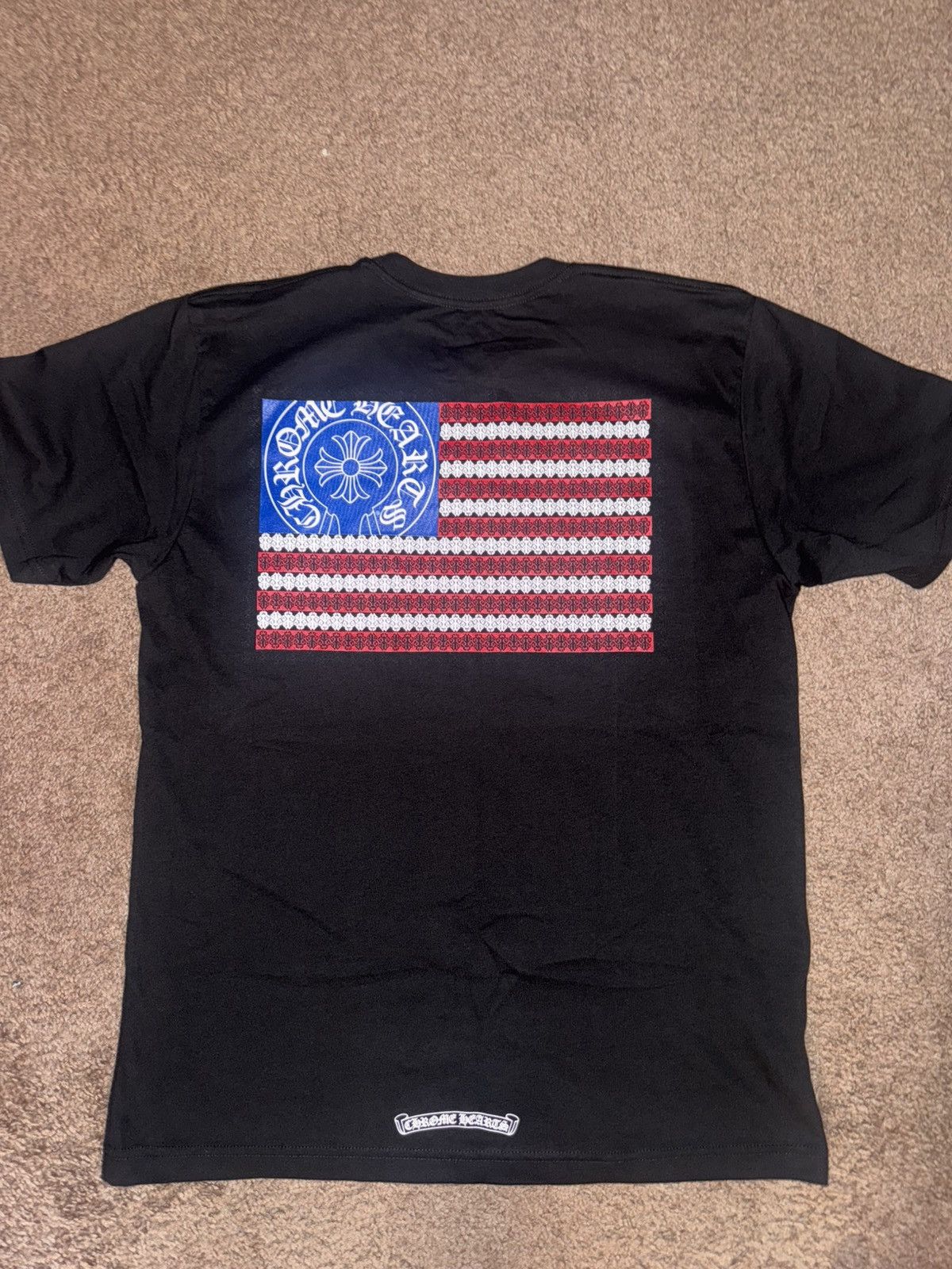 CHROME HEARTSクロムハーツAmerican Flag L/S Chrome Hearts American Flag L/S T-Shirt Black – NOBLEMARS