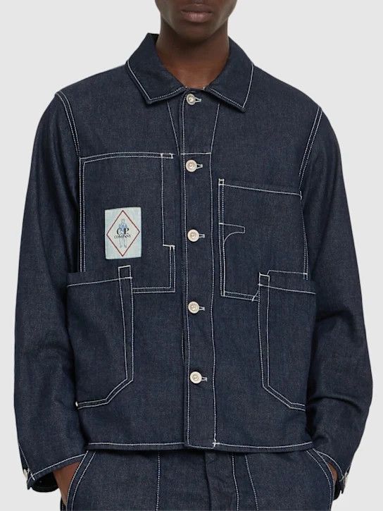 C.P. Company o1lsvrm0425 3/1 Denim Chore Jacket in Denim-Normal Wa Size US L / EU 52-54 / 3 - 4 Thumbnail