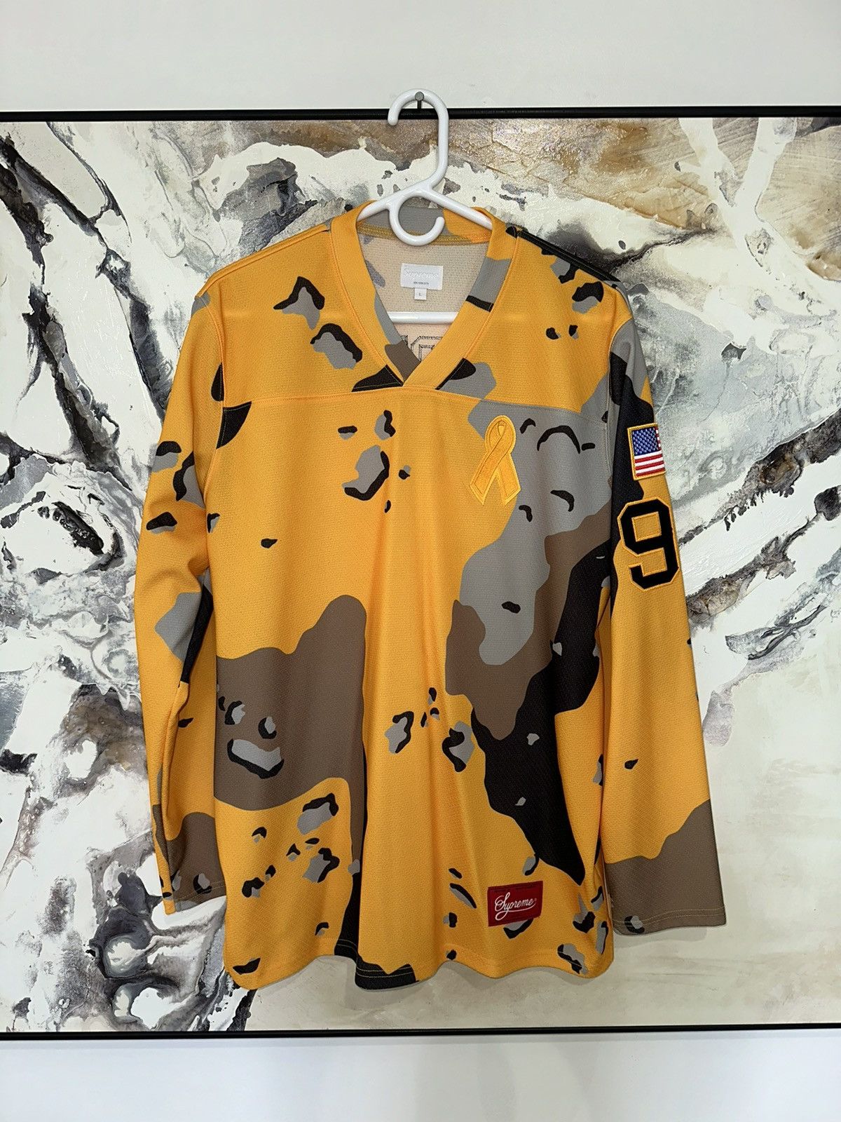 Supreme Supreme Jersey (yellow #90) Size US L / EU 52-54 / 3 - 4 Thumbnail