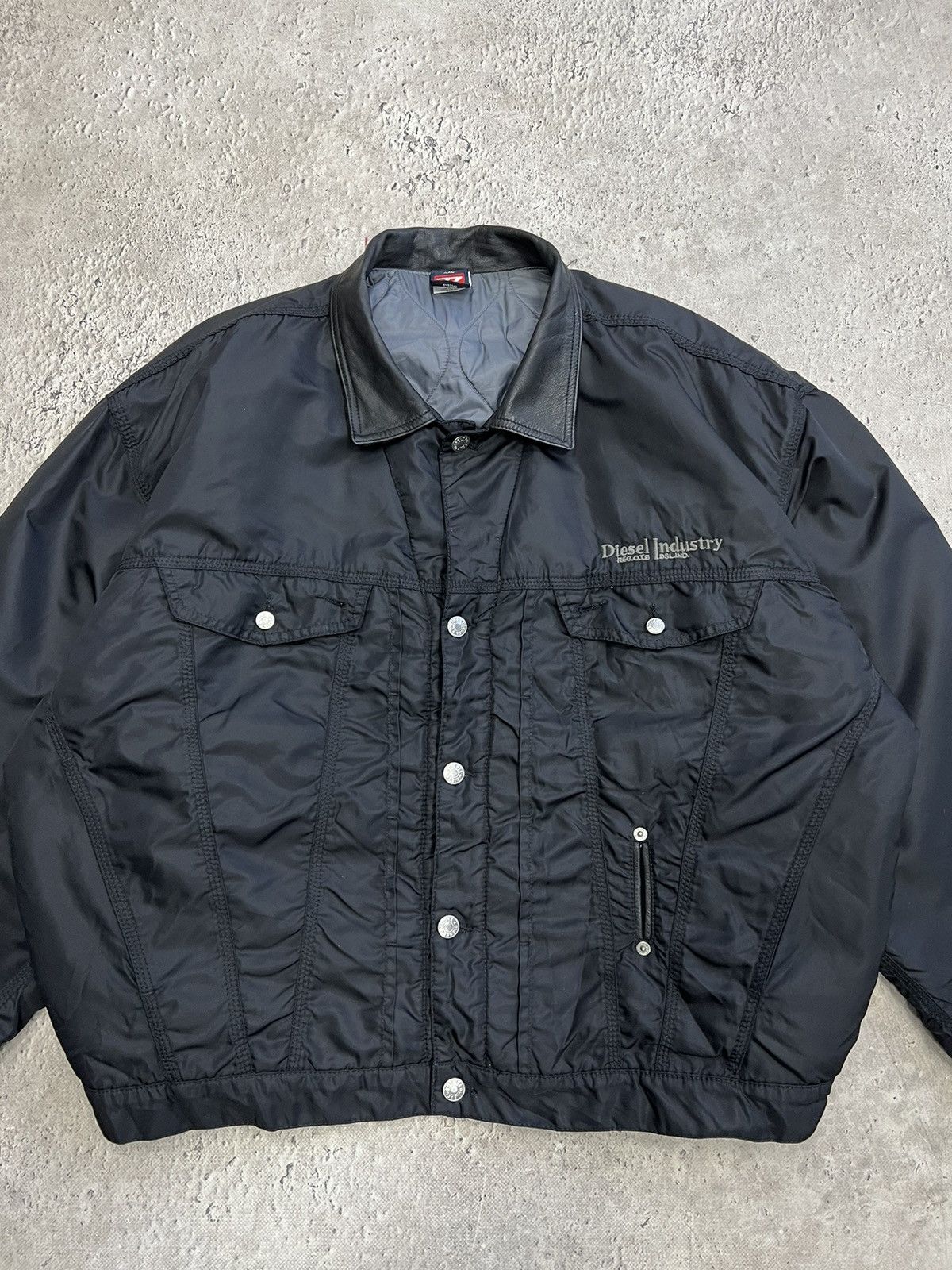 Diesel × Vintage Vintage 90s Diesel Denim Trucker Jacket Size US XL / EU 56 / 4 - 3 Thumbnail