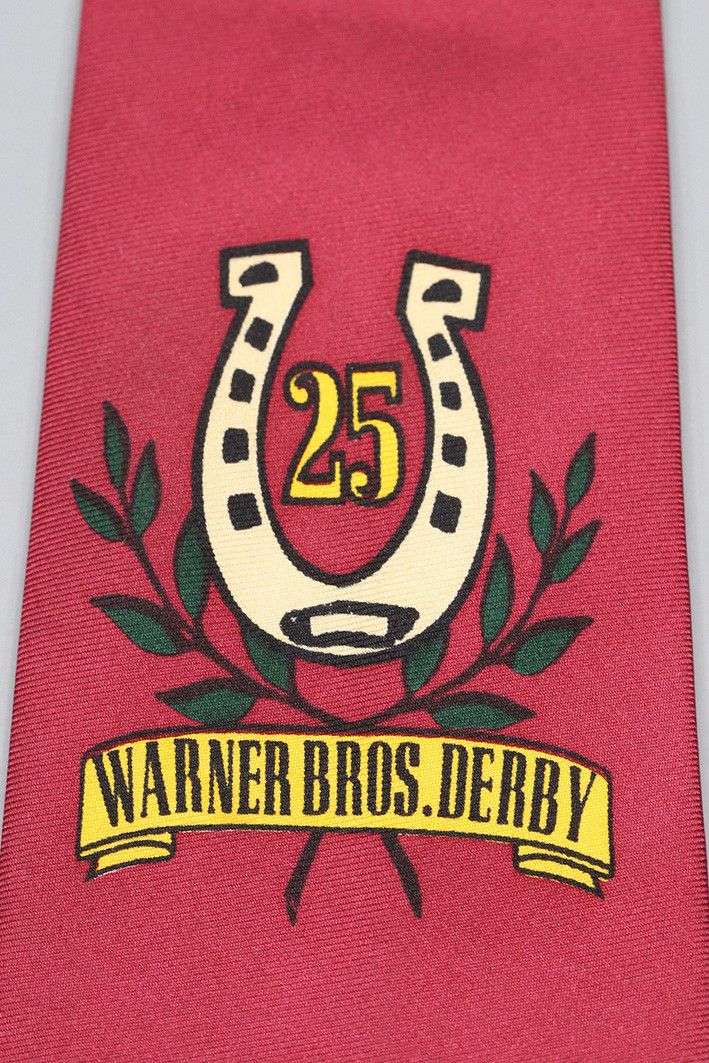 Warner Bros 1993 Bugs Bunny Horse Racing Tie Size ONE SIZE - 5 Thumbnail