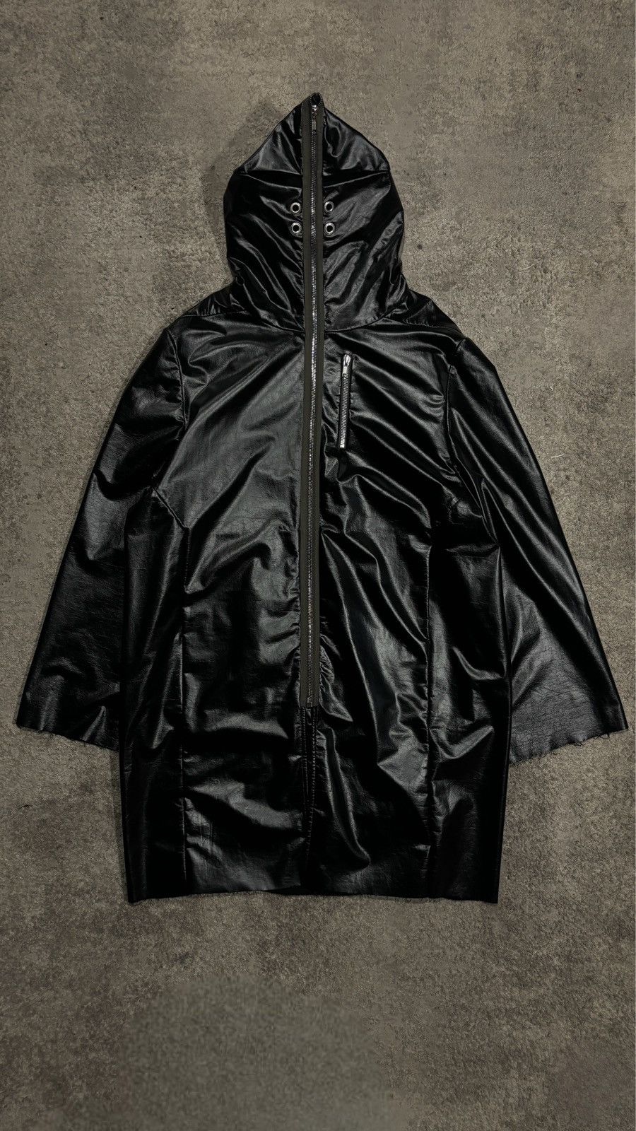 Rick Owens Rick Owens Jumbo Gimp Avant-Garde Black Coat Size US L / EU 52-54 / 3 - 1 Thumbnail