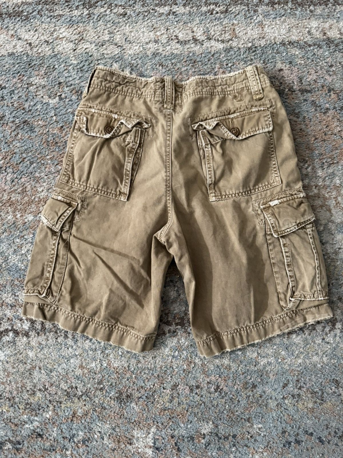American Eagle Outfitters VTG American Eagle Y2K Dark Brown Faded Cargo Shorts 30 Size US 30 / EU 46 - 9 Thumbnail