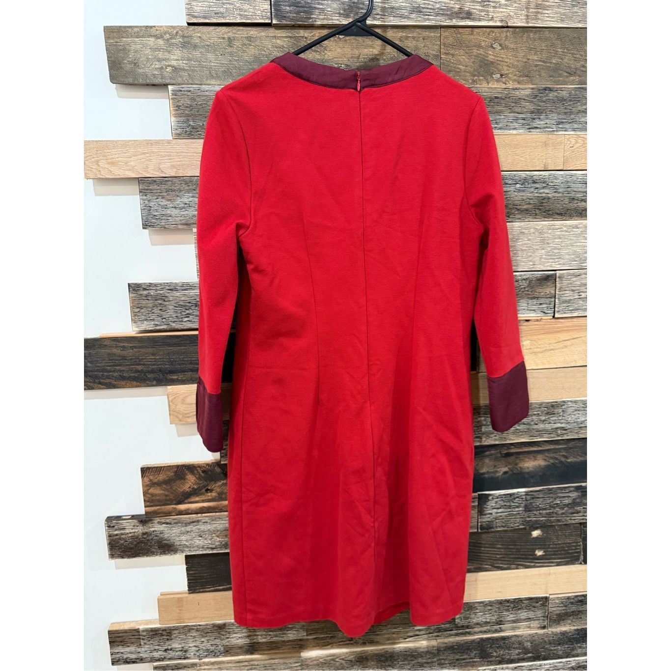 Boden Boden red shift dress with bow sz 10 Size L / US 10 / IT 46 - 2 Thumbnail