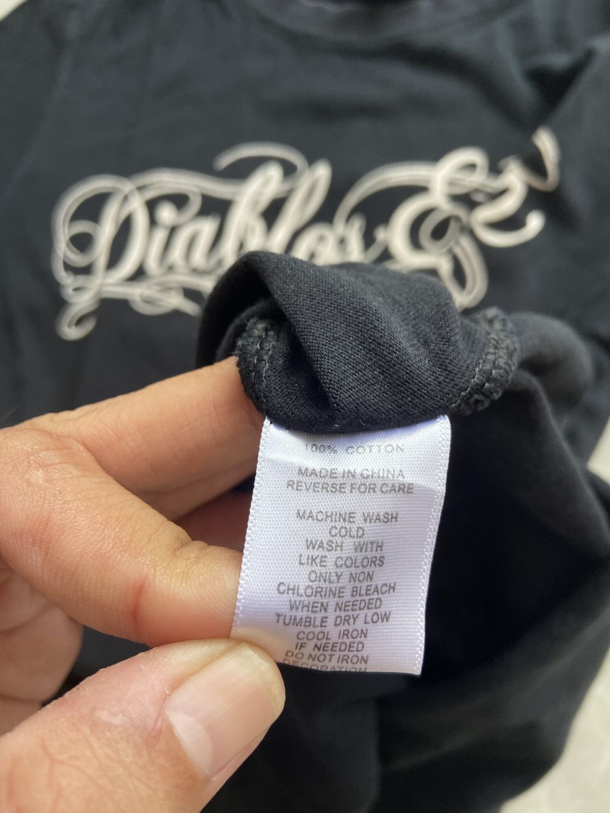 If Six Was Nine × Japanese Brand × Le Grande Bleu (L.G.B.) Cross Diablos Equip Poem Tshirt Size US M / EU 48-50 / 2 - 8 Thumbnail