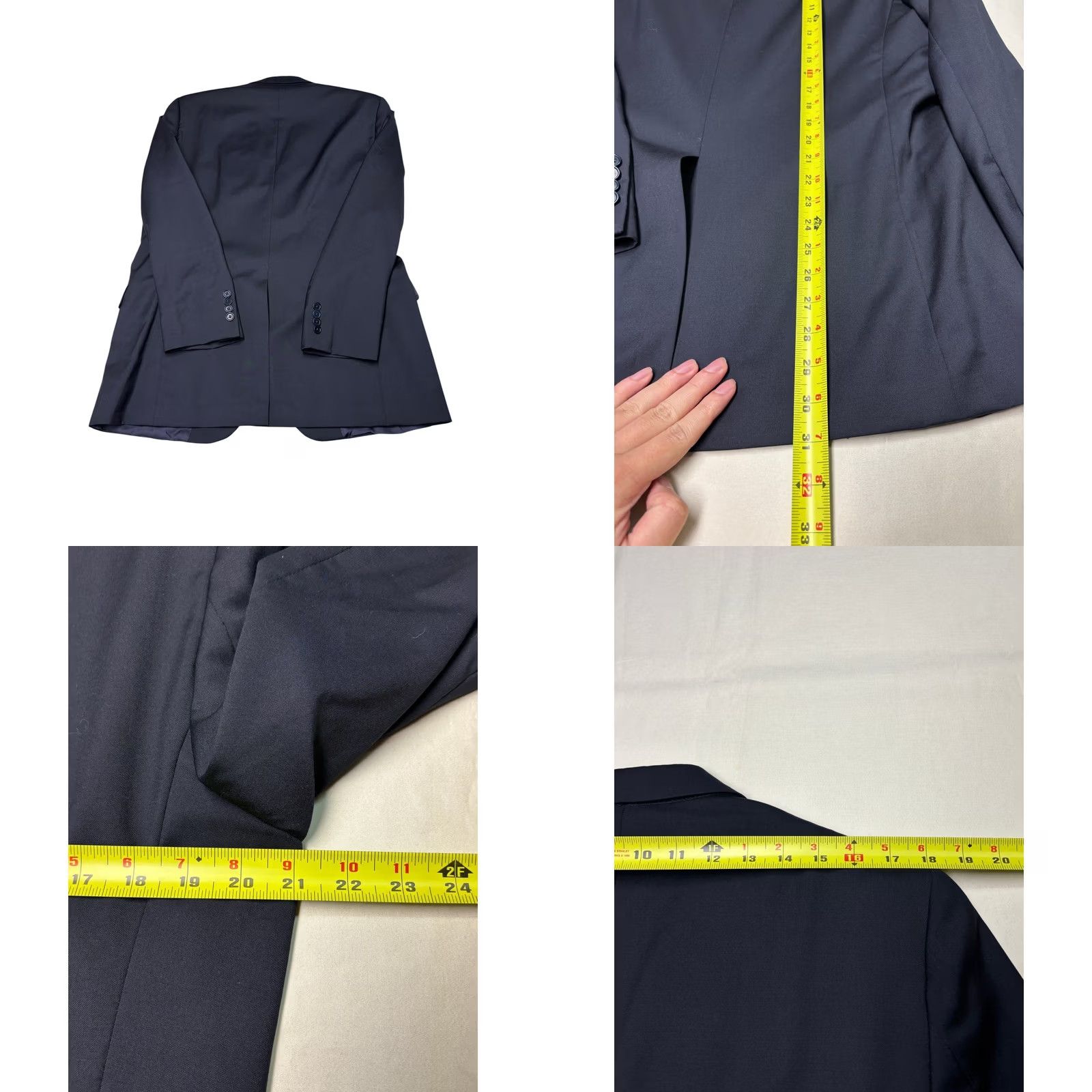 Brooks Brothers Brooks Brothers 1818 Fitzgerald x Estrato Navy Blue Wool Blazer Mens 42R USA Size 54R - 9 Thumbnail