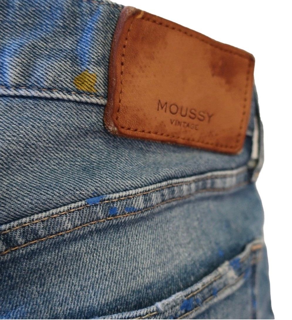 MOUSSY Moussy Vintage Dixie Paint Splattered Jean Size 29" - 5 Thumbnail