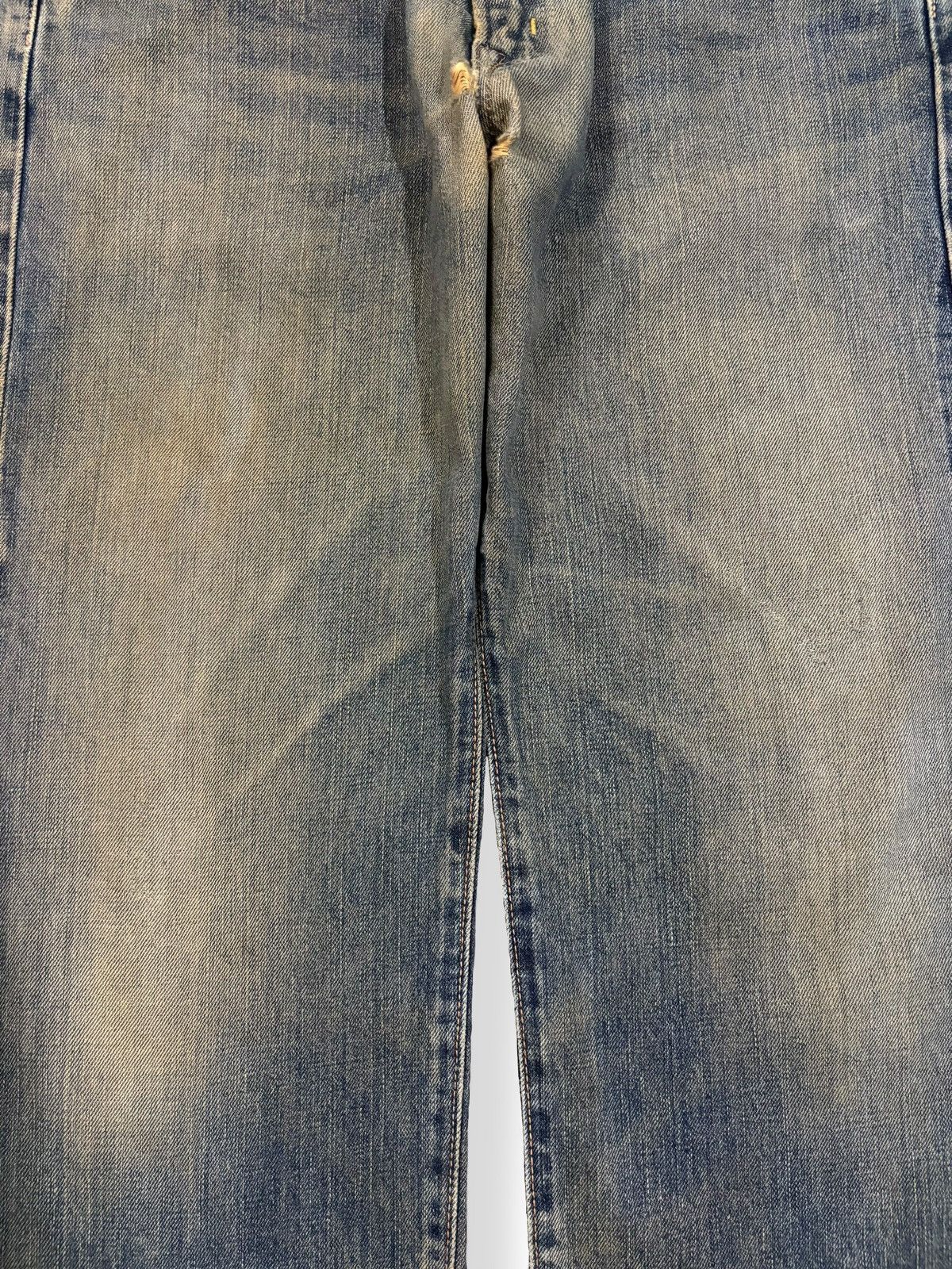 Edwin Vintage Edwin 505X Selvedge Mud Wash Baggy Frayed Leg Jeans Size US 30 / EU 46 - 7 Thumbnail