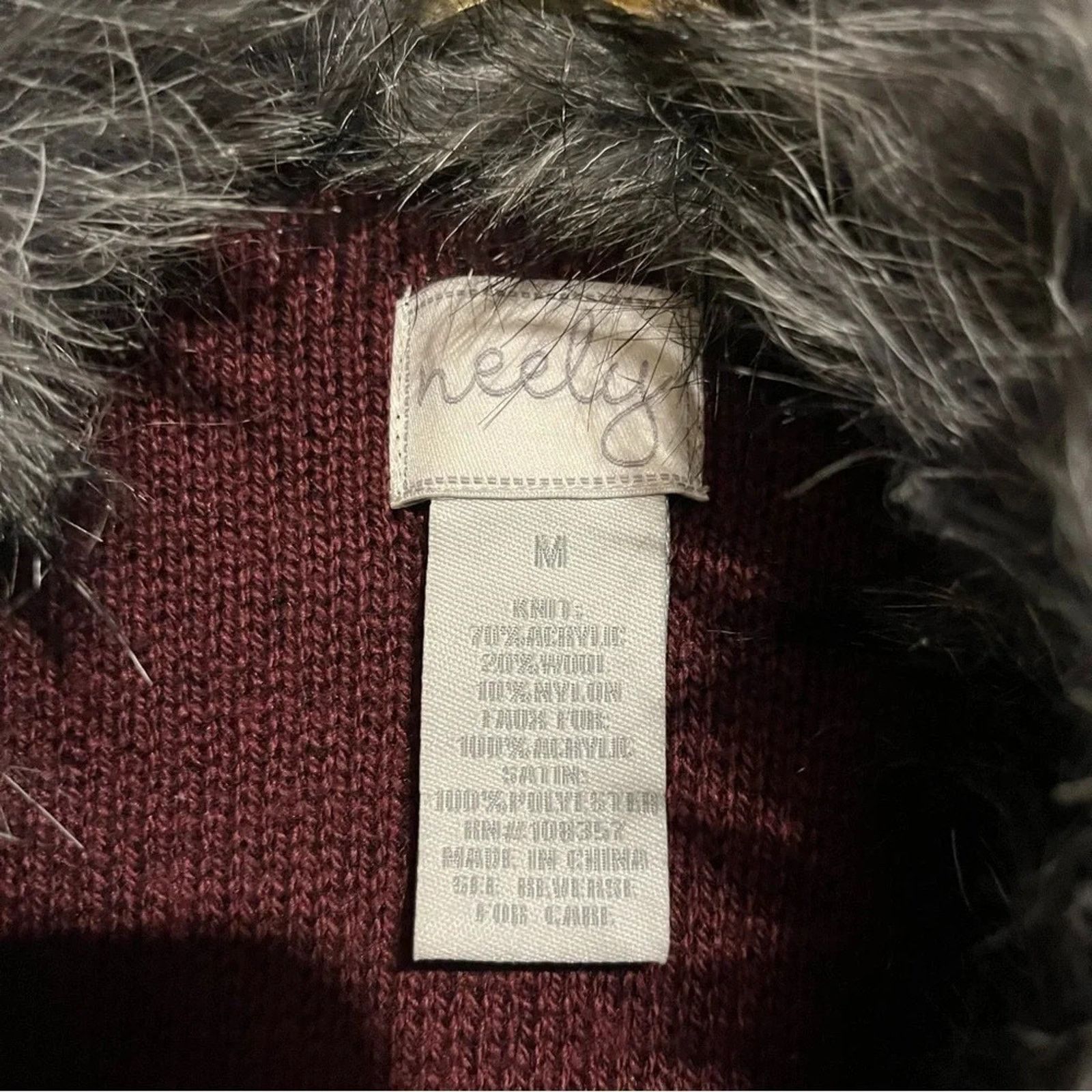 Other Neely Faux Fur Open Front Cardigan Women's M Boho Hippie Size M / US 6-8 / IT 42-44 - 2 Thumbnail