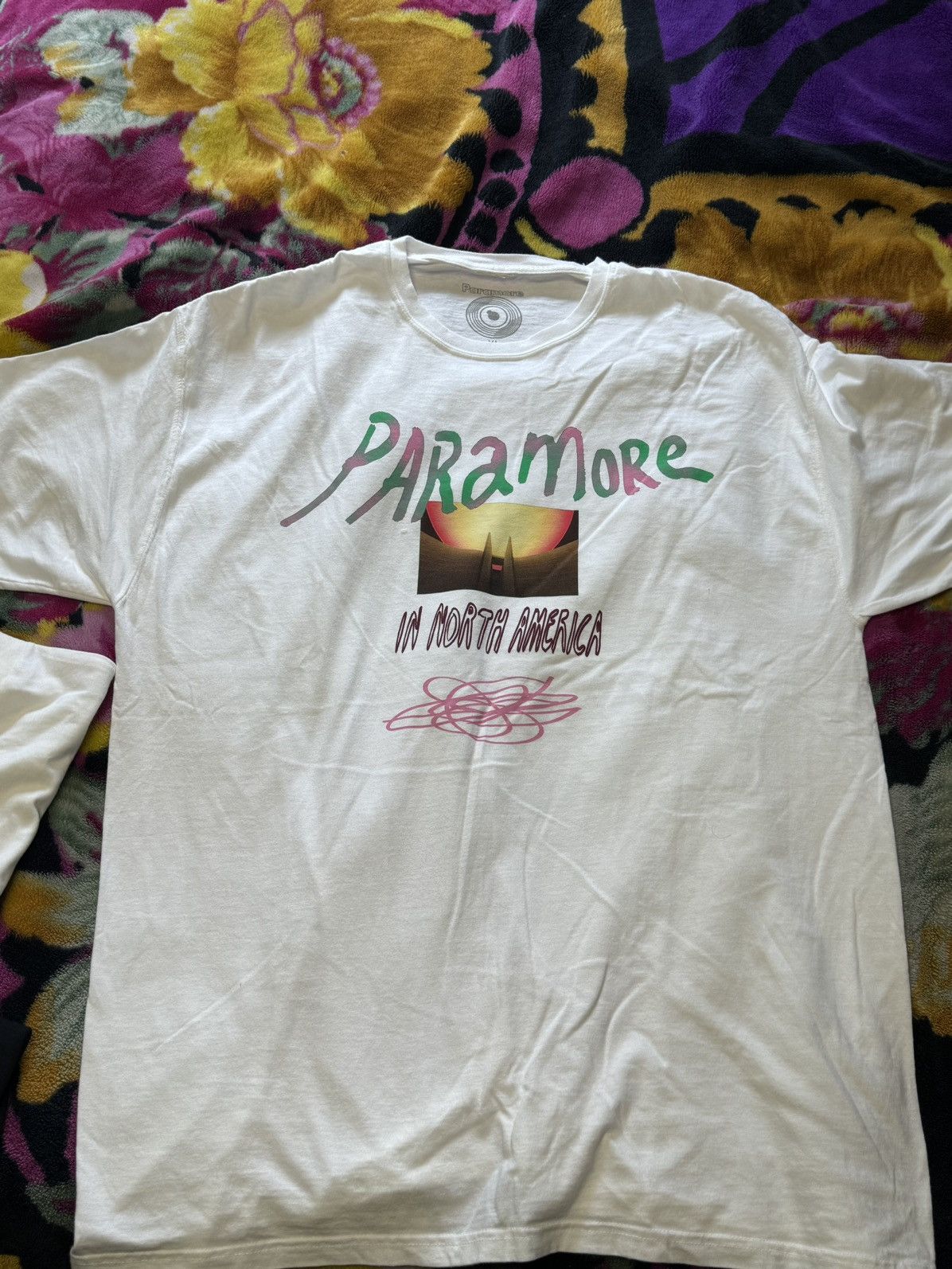 Band Tees Paramore 2023 North America Concert Tour T Shirt White XL Size US XL / EU 56 / 4 - 1 Thumbnail