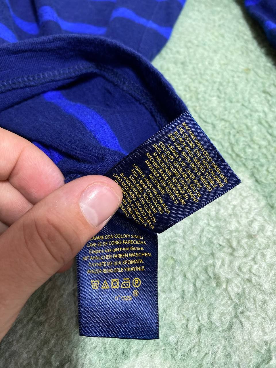 Polo Ralph Lauren × Vintage Vintage Polo Ralph Lauren Rugby Sweatshirt Striped Baggy 90s Size US S / EU 44-46 / 1 - 3 Thumbnail