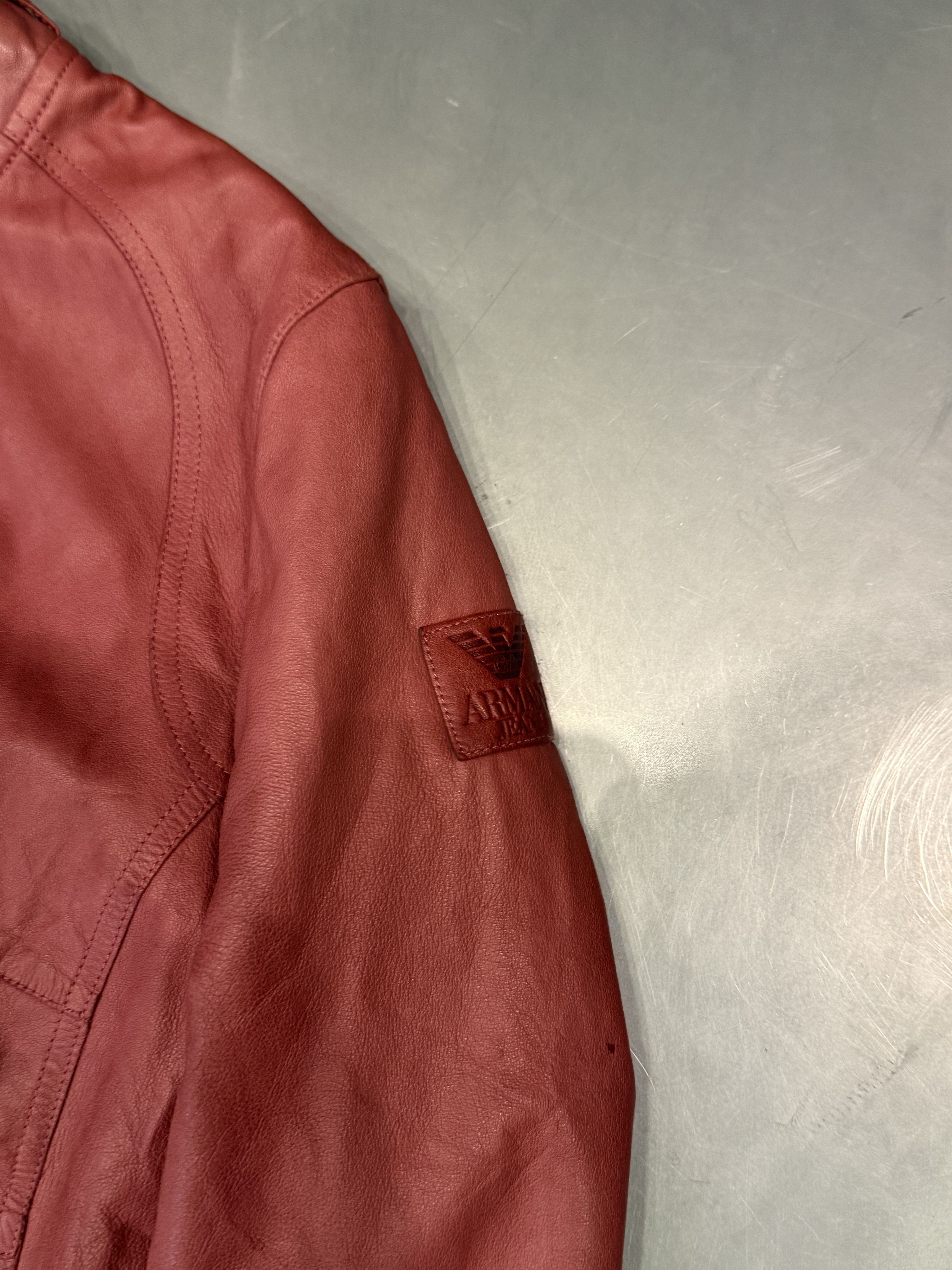 Emporio Armani Vintage Armani Jeans cropped leather jacket Size M / US 6-8 / IT 42-44 - 3 Thumbnail