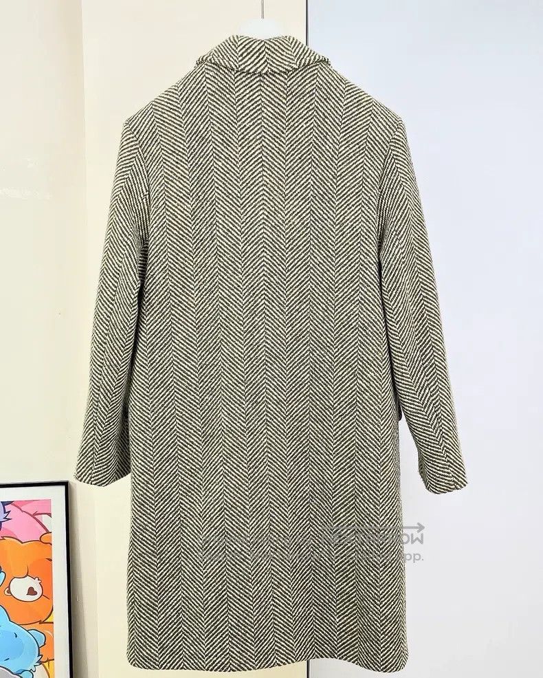 Hermes Hermes Herringbone Wool Coat Size US S / EU 44-46 / 1 - 2 Thumbnail
