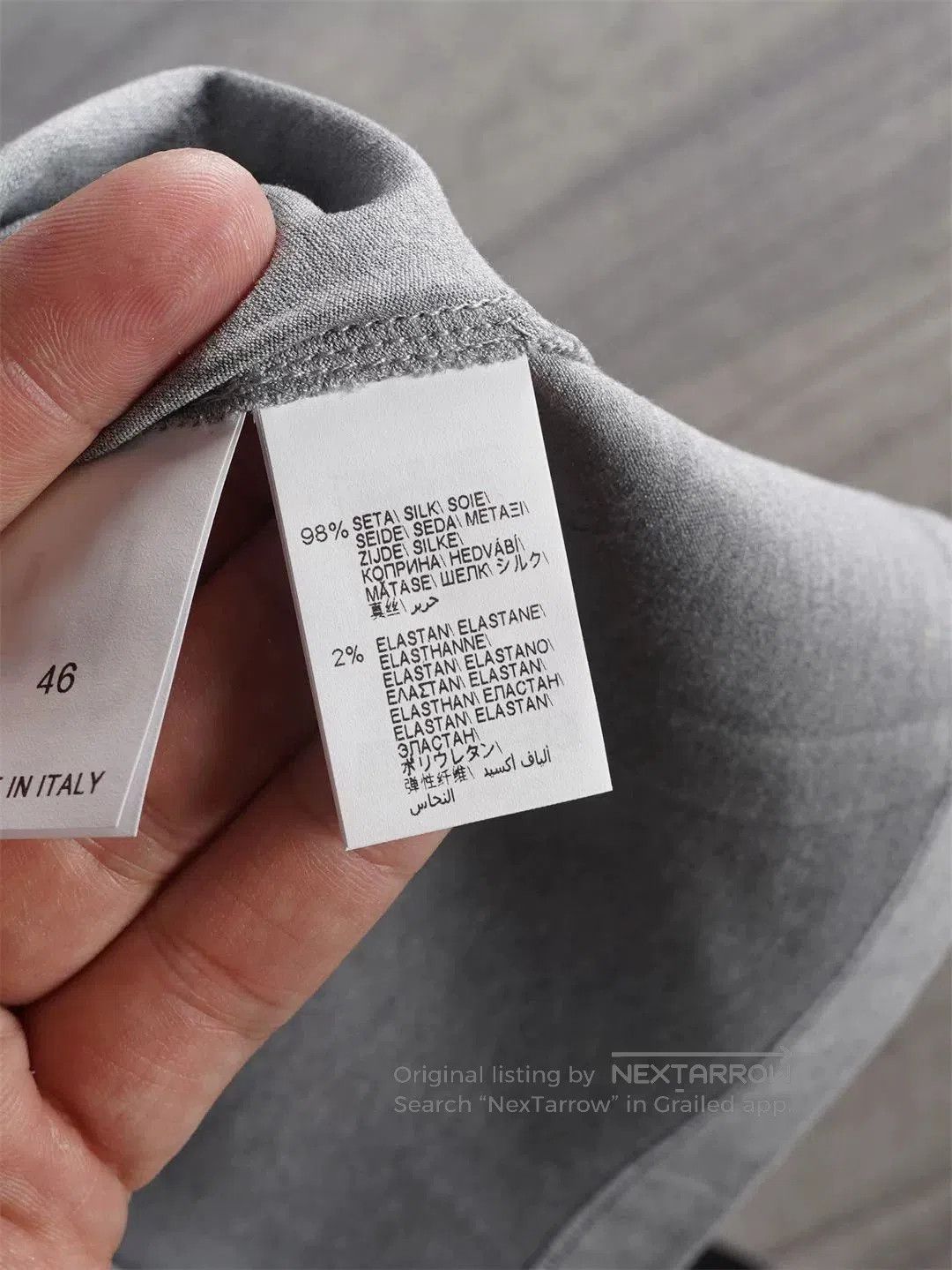 Brunello Cucinelli Brunello Cucinelli Men's Gray Long Sleeve Tee. Size US M / EU 48-50 / 2 - 7 Thumbnail