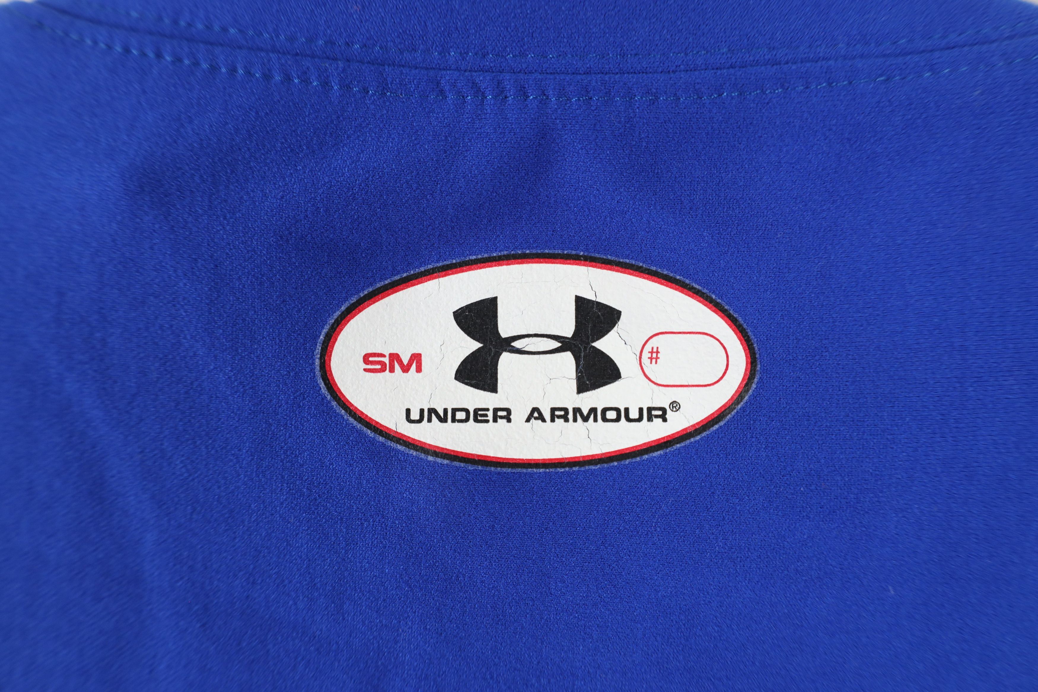 Under Armour × Vintage Under Armour Compression Mock Neck Training T-Shirt Blue Size US S / EU 44-46 / 1 - 8 Thumbnail