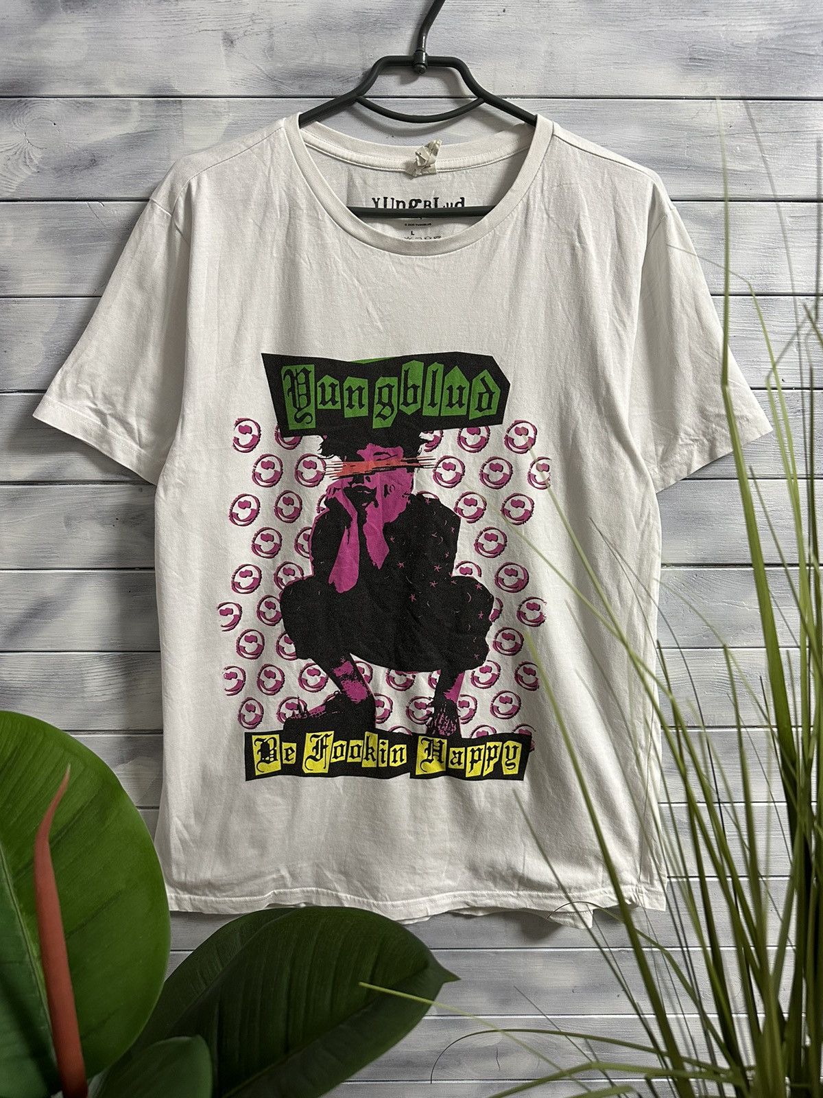 Rap Tees Rare T-Shirt Yungblud Be Fookin Happy Rap Size US L / EU 52-54 / 3 - 1 Thumbnail