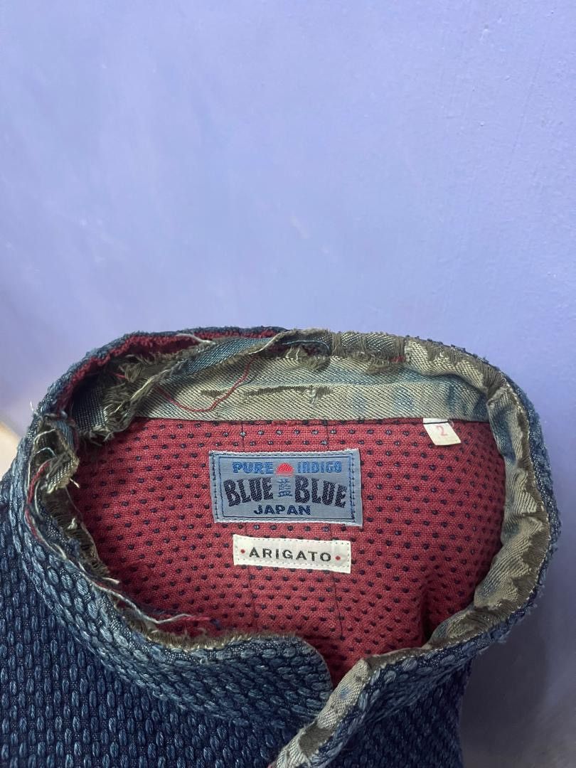 Blue Blue Japan BLUE BLUE JAPAN Honai Pure Indigo Sashiko Oriental Jacket Size US M / EU 48-50 / 2 - 21 Thumbnail