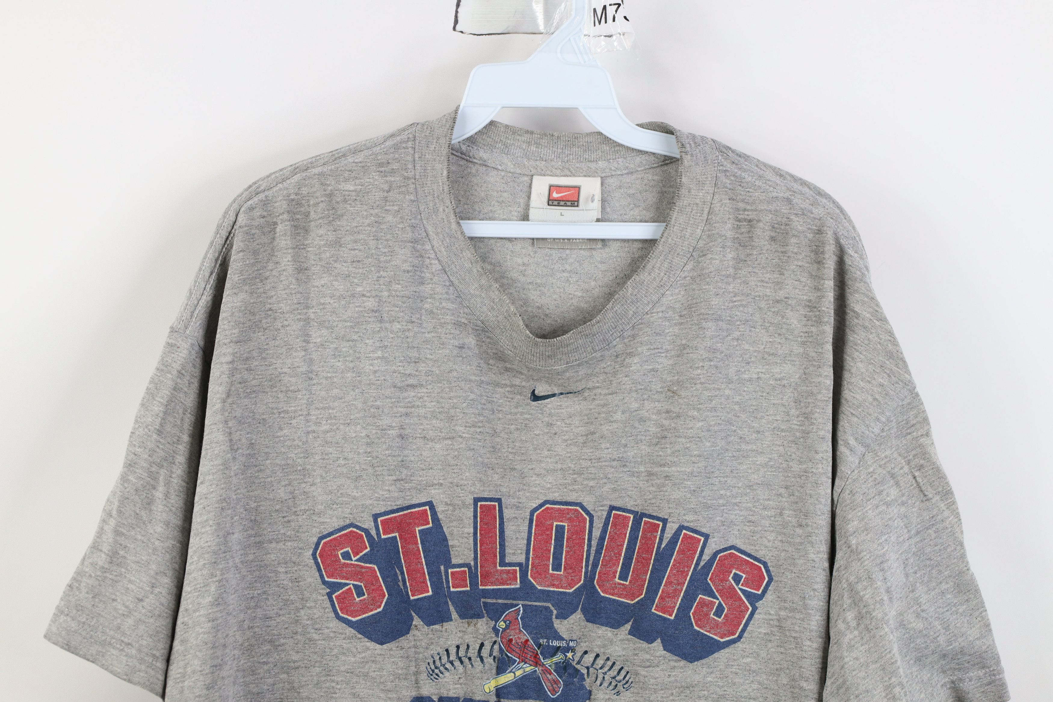 Nike Vintage Nike Scott Center Swoosh St Louis Cardinals T-Shirt Size US L / EU 52-54 / 3 - 2 Thumbnail