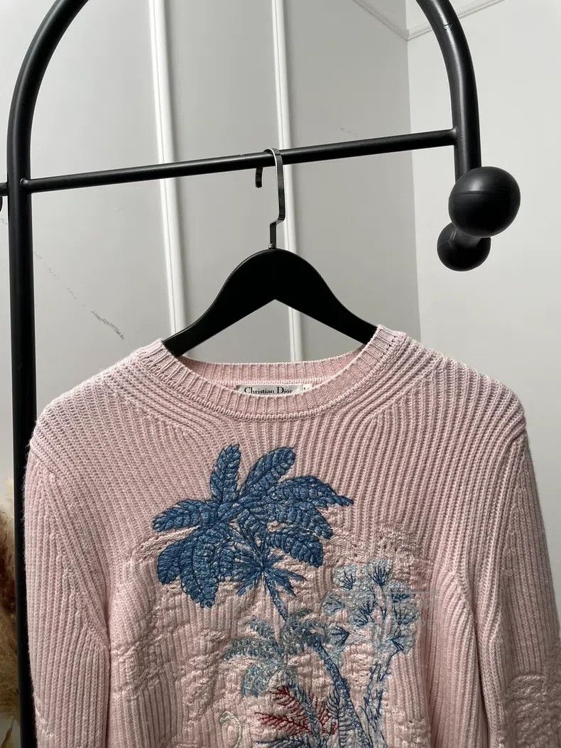 Dior Dior Pink embroidered sweater Size XS / US 0-2 / IT 36-38 - 4 Thumbnail