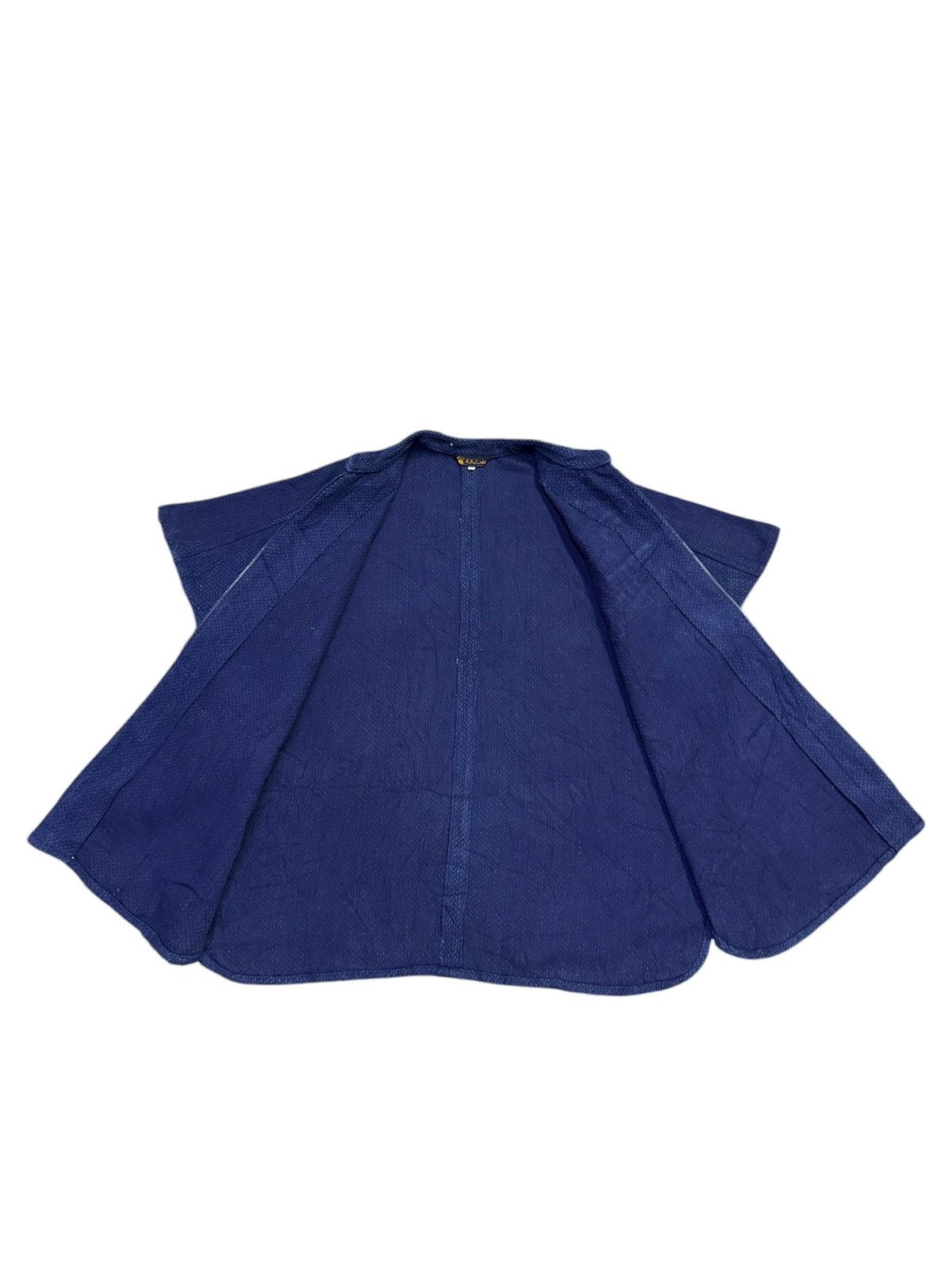 Japanese Brand Vintage Japanese Indigo Kimono Haori Style Fish Graphic Zip Size US M / EU 48-50 / 2 - 5 Thumbnail