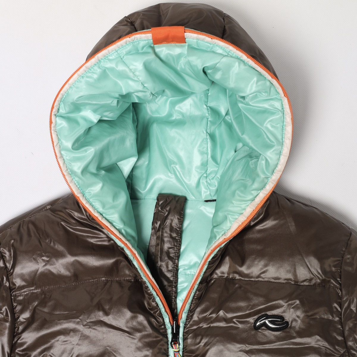 KJUS Kjus Reversible Down Puffer Jacket Brown Light Blue Ski Snow Size L / US 10 / IT 46 - 9 Thumbnail