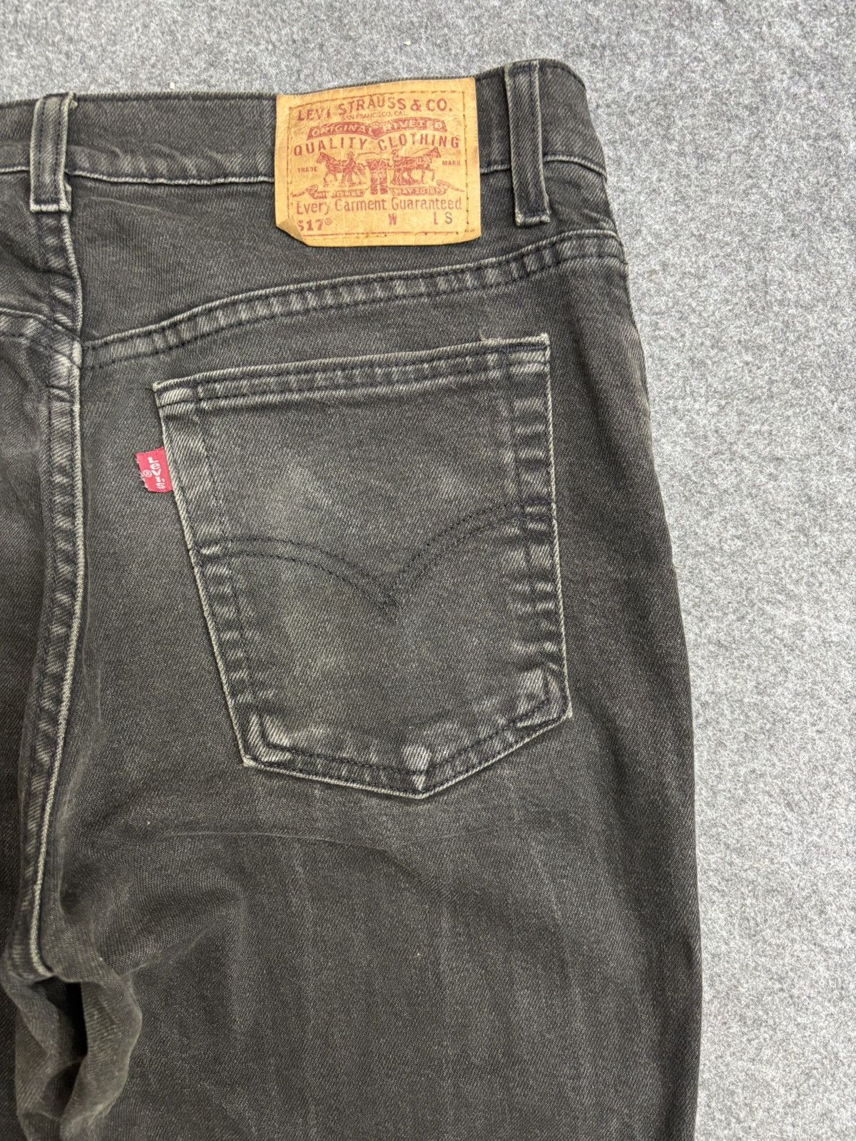 Levi's 💥Vintage Flare💥Levis 517 Flare Superblack Denim F609 Size US 32 / EU 48 - 13 Thumbnail