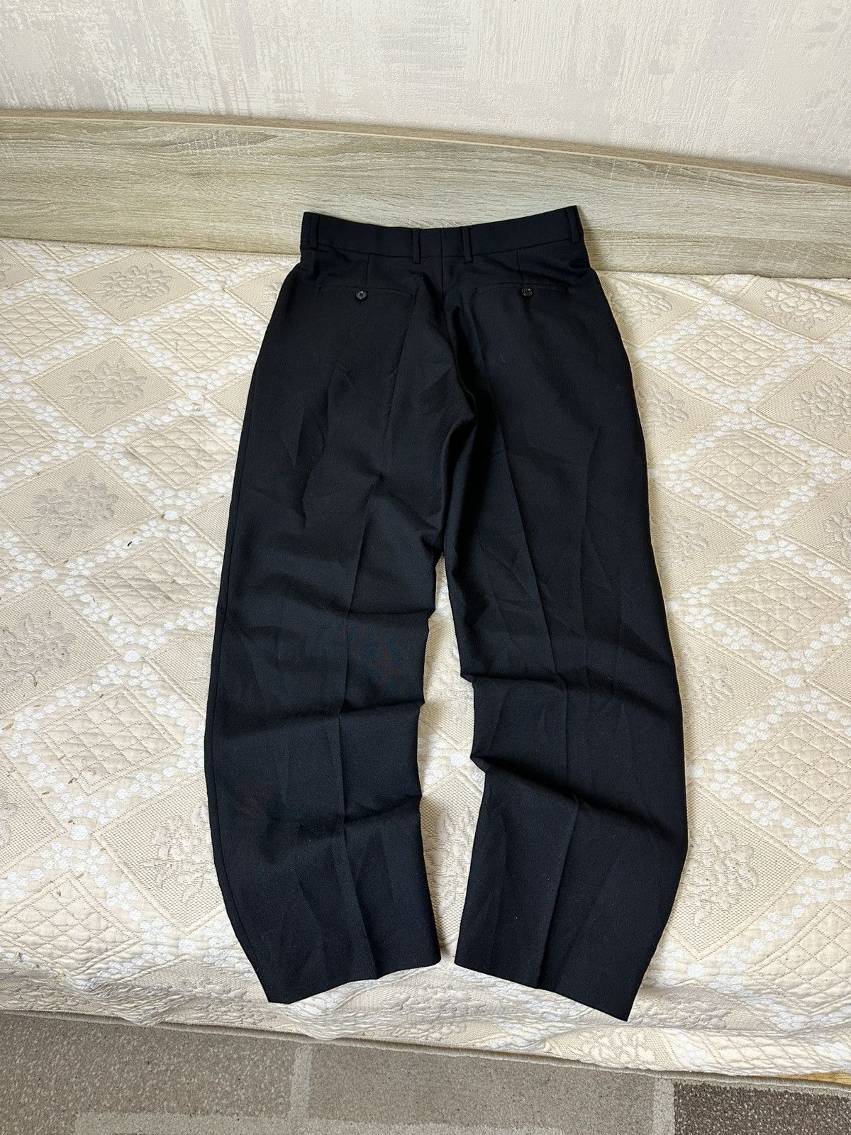 Celine 🔥 Celine Paris Black Mohair Wool Trousers 48 IT Pants Men Size 48R - 7 Thumbnail