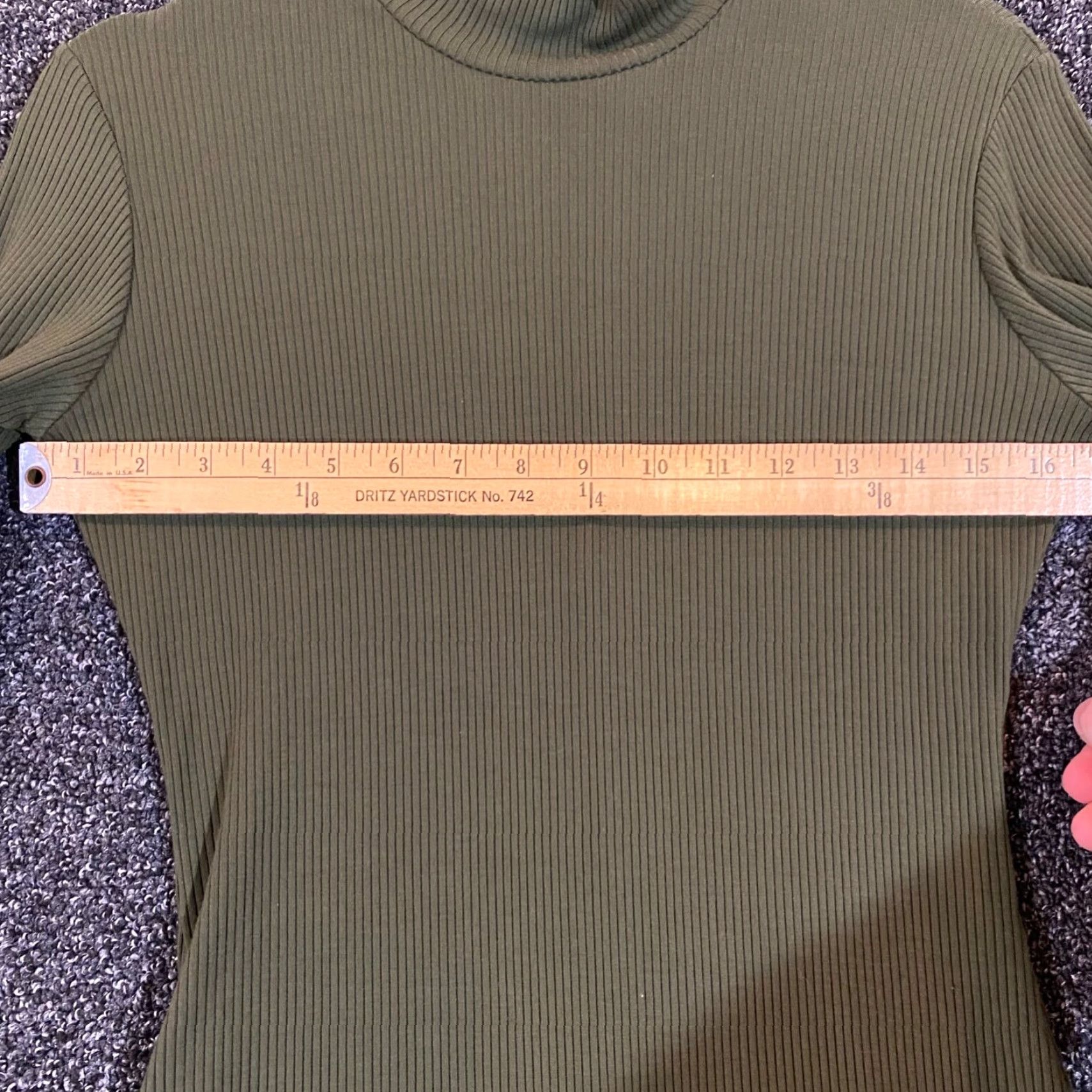 Reformation Reformation Dress Womens Medium Green Long Sleeve Turtleneck Tencel Spandex USA Size M / US 6-8 / IT 42-44 - 4 Thumbnail