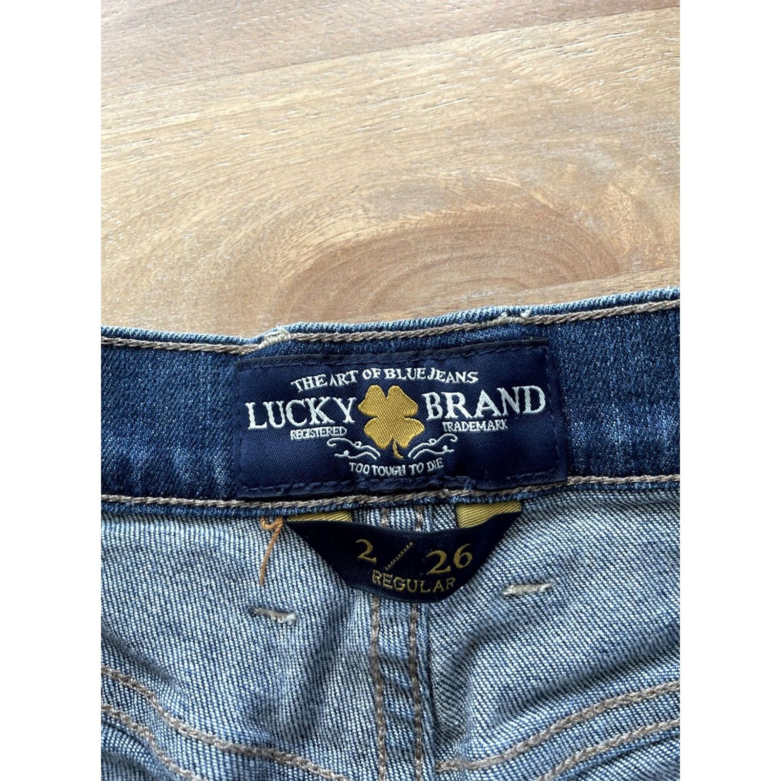 Lucky Brand VINTAGE Lucky Brand Jeans Womens 2 Bootcut 29x31 Blue Denim 5-Pocket Regular Size 26" / US 2 / IT 38 - 3 Thumbnail