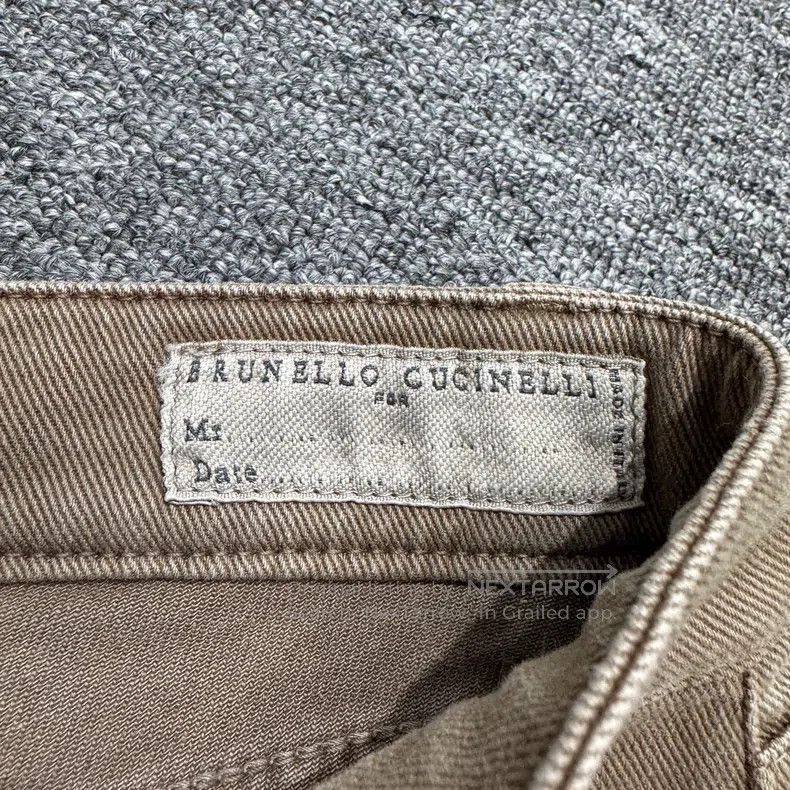 Brunello Cucinelli Brunello Cucinelli Embroidered Pattern Denim Pants Size US 44 / EU 60 - 3 Thumbnail