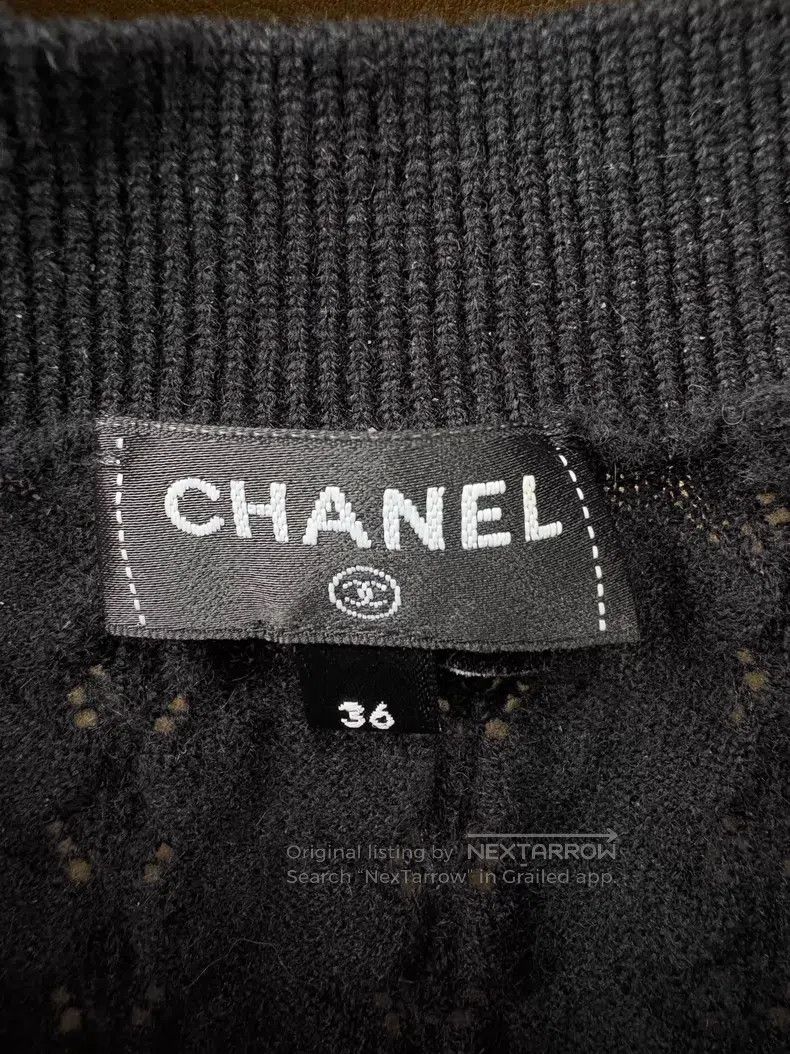 Chanel Chanel 24b black double C logo round neck knit Size XS / US 0-2 / IT 36-38 - 6 Thumbnail