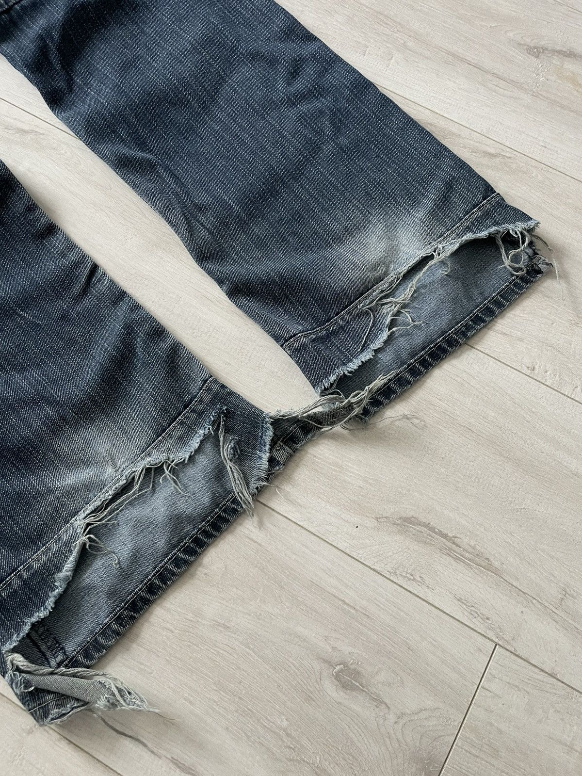 Japanese Brand Vintage 90’s Super Fly Japan Denim Jeans Y2K Big Logo RARE Size US 34 / EU 50 - 8 Thumbnail