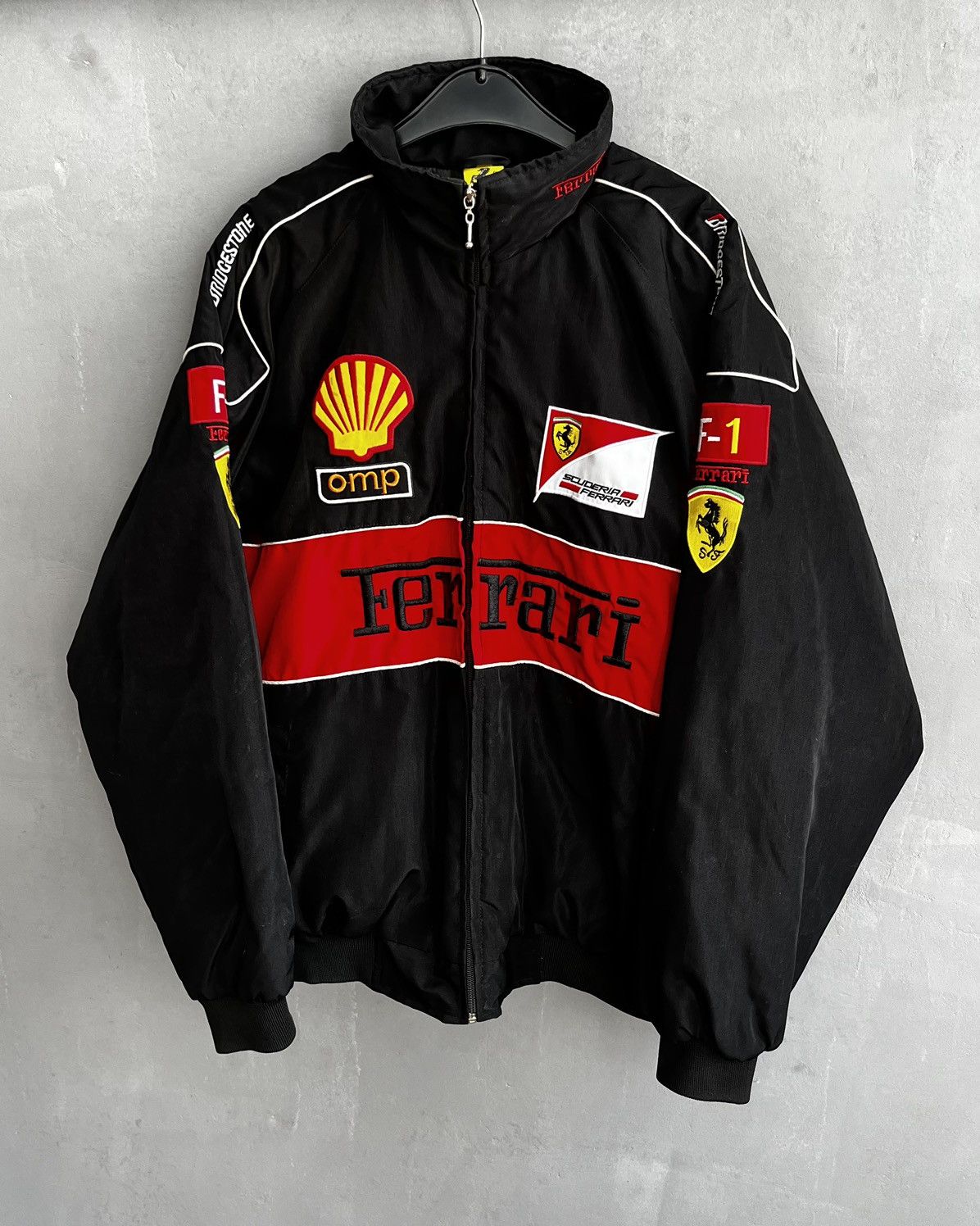 Ferrari × Vintage Vintage Ferrari Racing Bomber Jacket 90s Rare Vodafone Size US XL / EU 56 / 4 - 1 Thumbnail