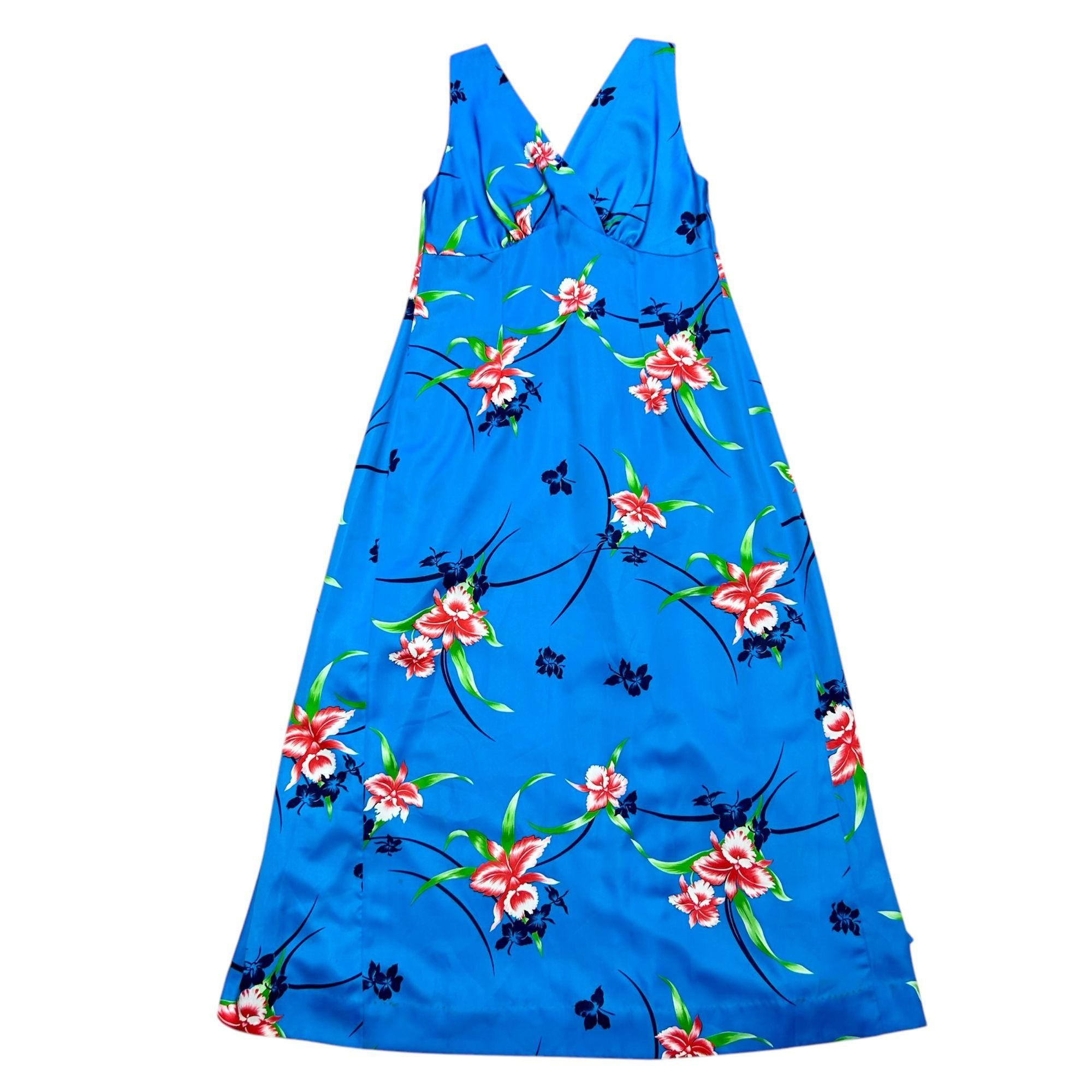Other 60 70's Hilo Hatties FLORAL Hawaiian Wedding Dress MAXI 14 Size XL / US 12-14 / IT 48-50 - 1 Thumbnail