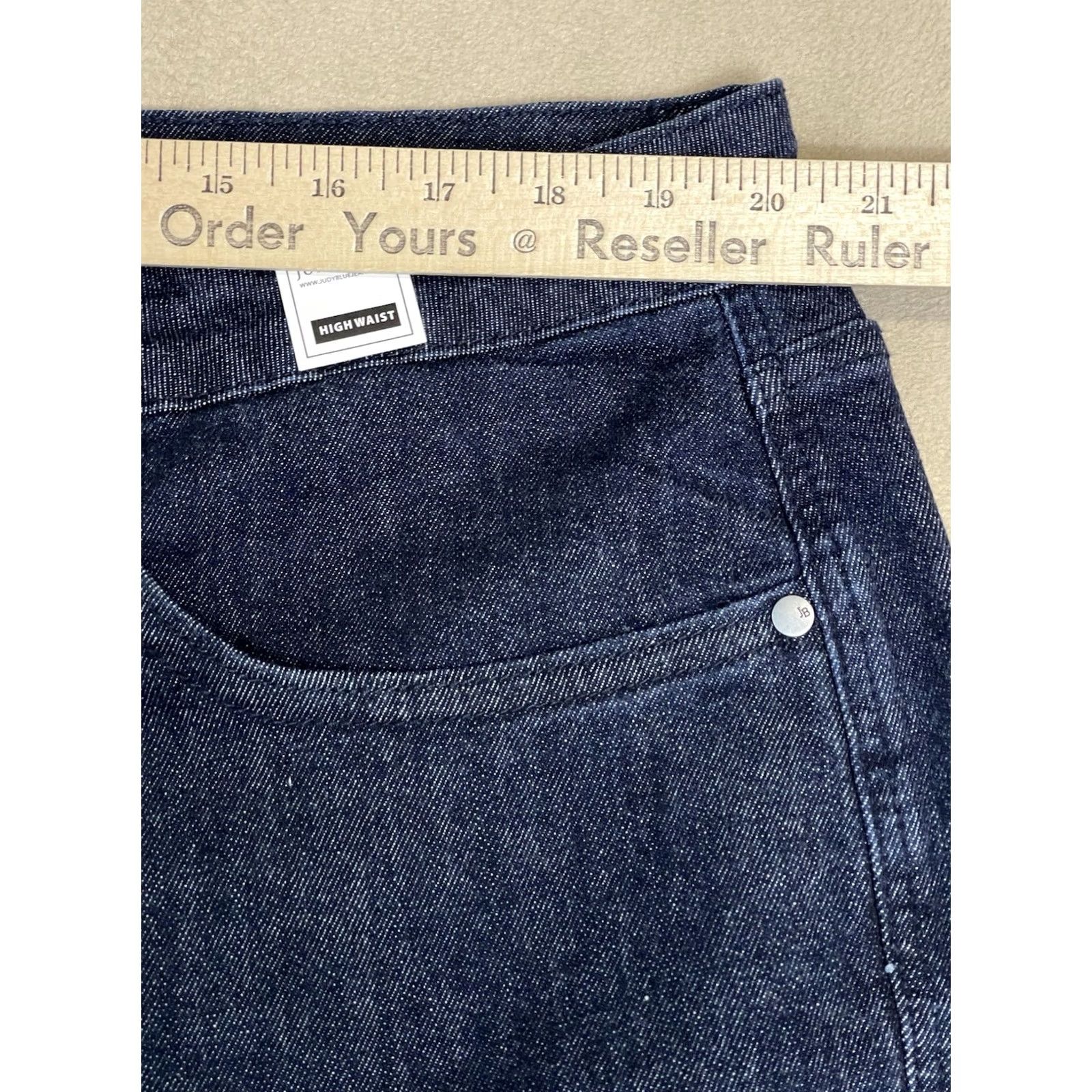 Vintage Judy Blue Jeans Womens 22W Blue High Rise Tummy Control Stretch Denim Straight City Jeans Womens Plus Size 22W Blue High Rise Stretch Denim Size 40" / US 18 - 5 Thumbnail