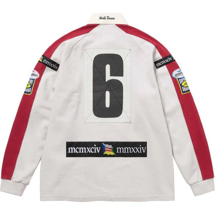 値下げ supreme Chest Stripe Rugby White XL Supreme Chest Stripe Rugby 
