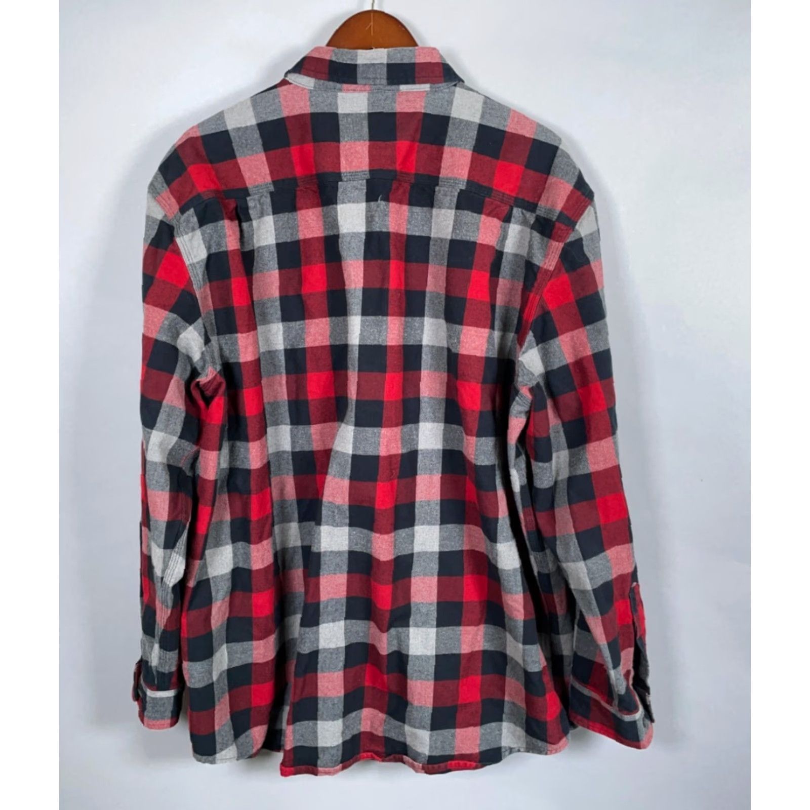 Carhartt Carhartt Flannel Shirt Adult 2XL Red Black Plaid Heavyweight Original Fit Workwear Mens Size US XXL / EU 58 / 5 - 2 Thumbnail