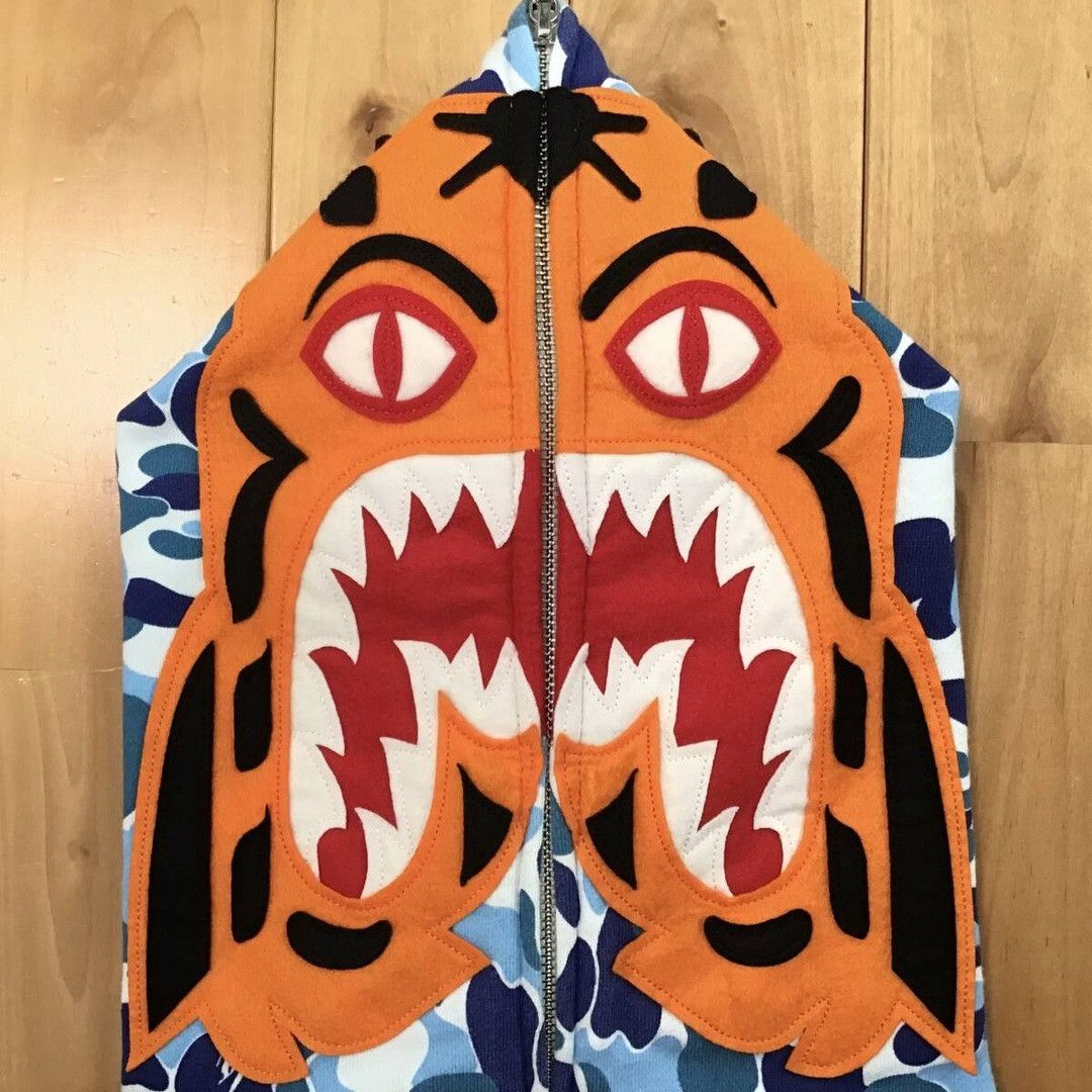 Bape BAPE ABC camo Blue Tiger full zip hoodie a bathing ape Size US M / EU 48-50 / 2 - 3 Thumbnail